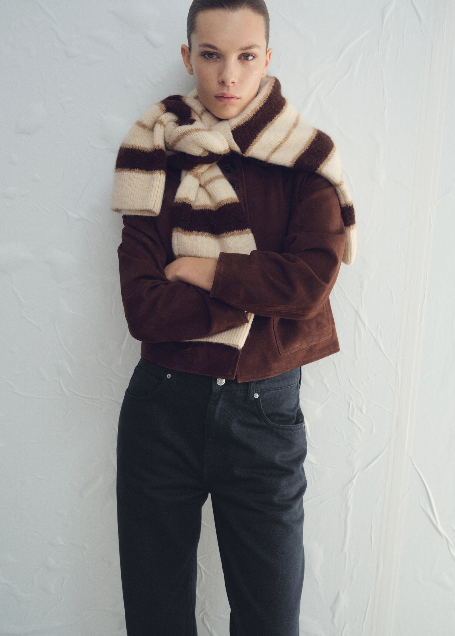 Mid-rise straight jeans - Details of the article 1