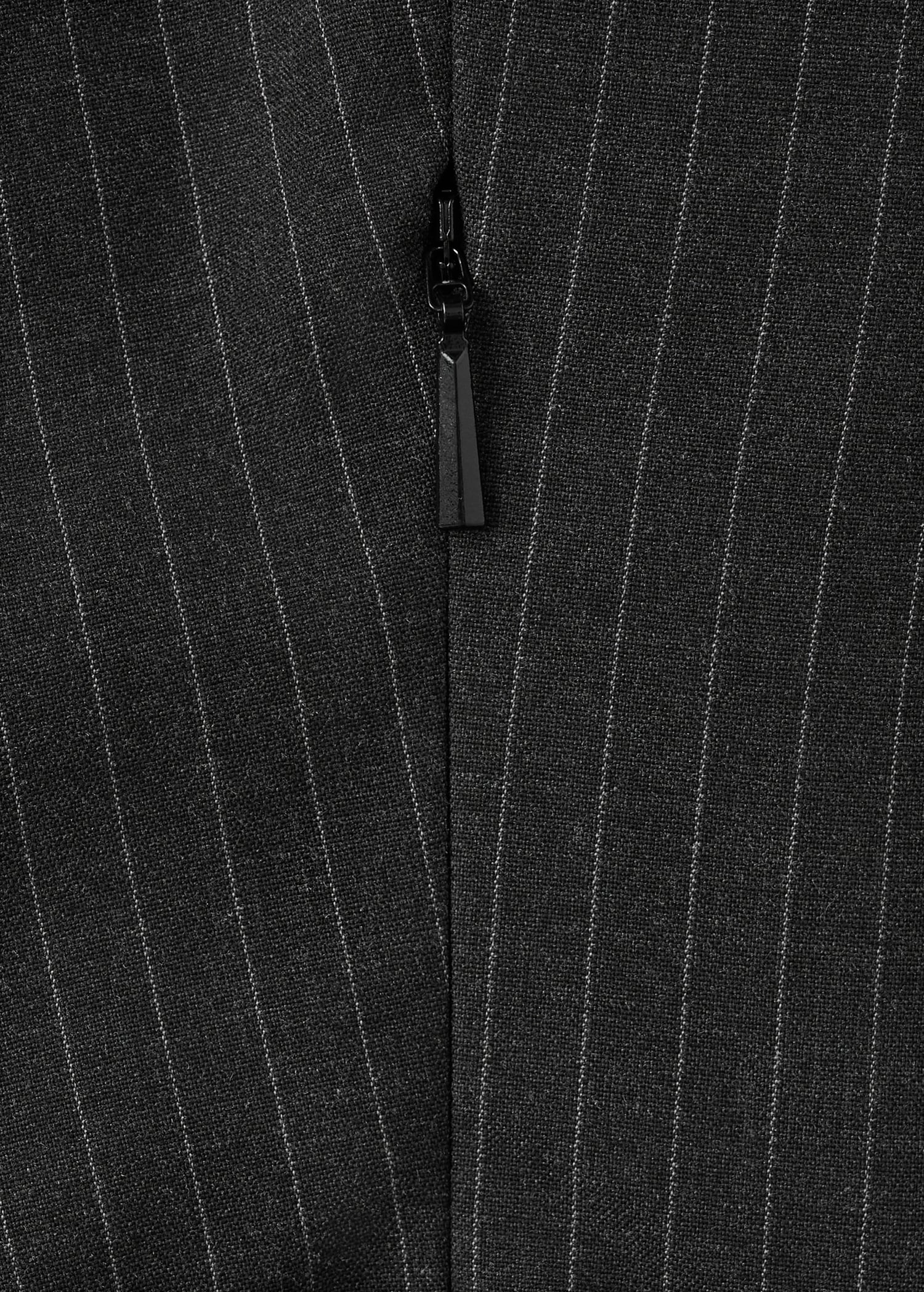 Pinstripe Dress With Cut Out