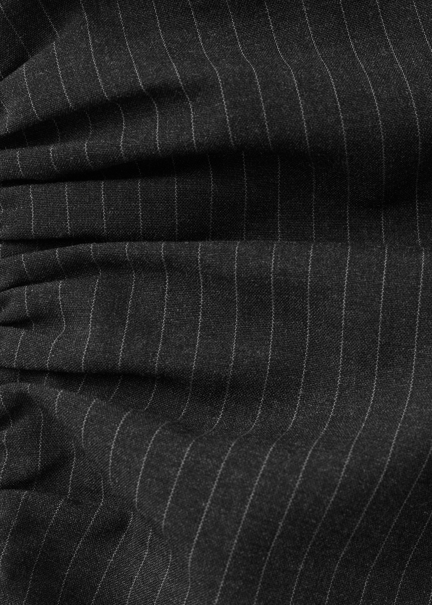 Pinstripe Dress With Cut Out