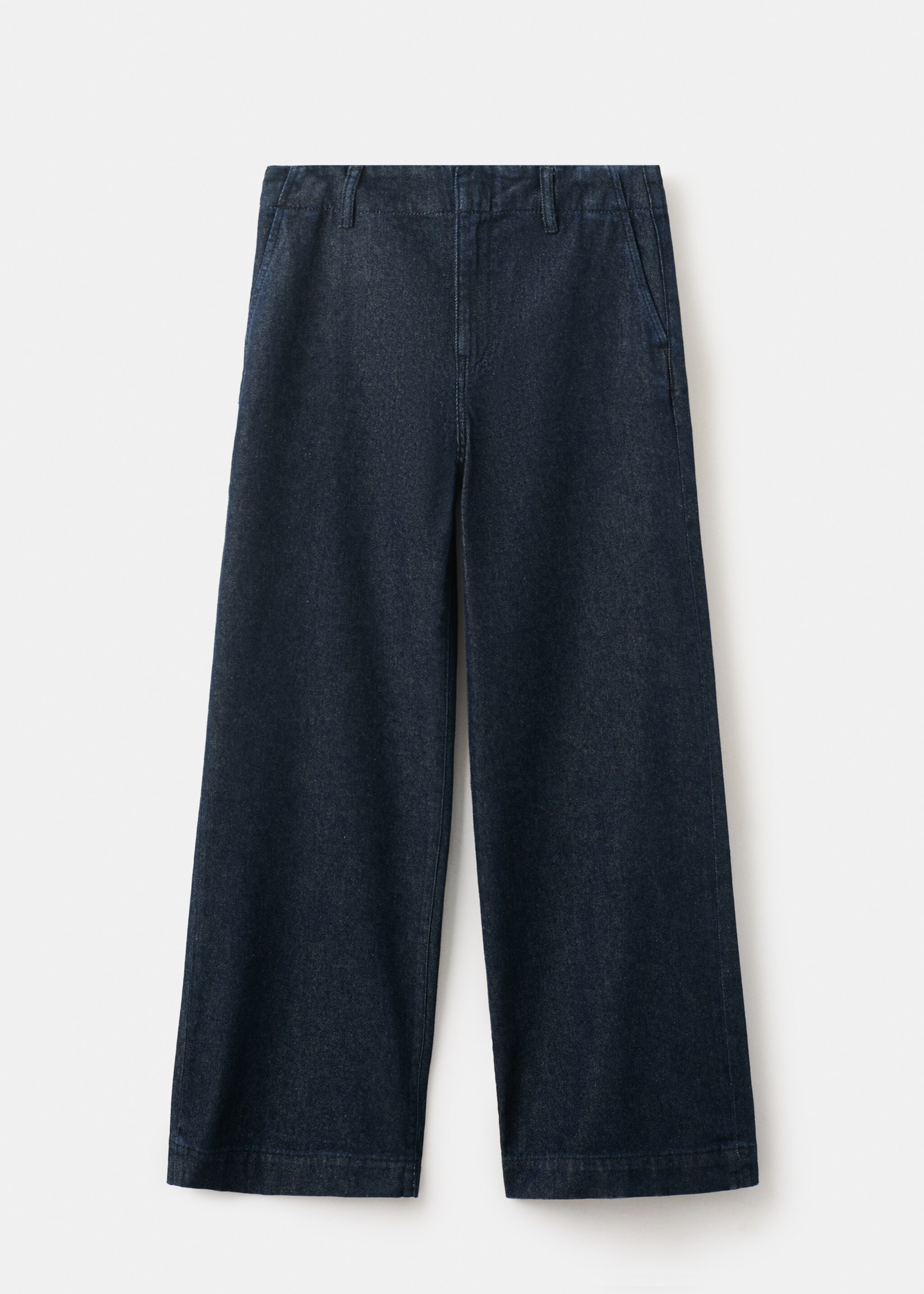 Wide leg mid-rise jeans - Article without model, Open Blue. Ref: 27081344-00.