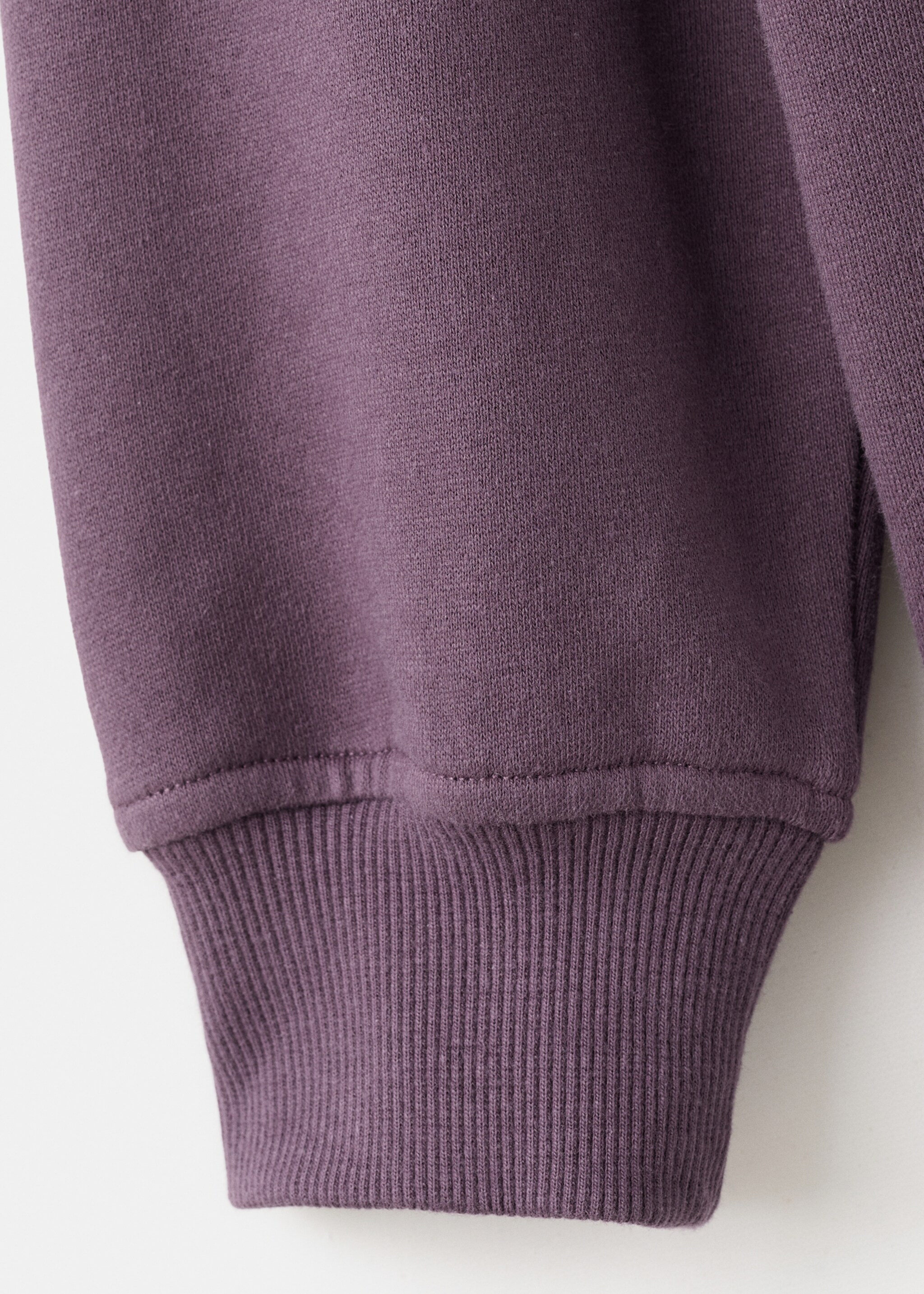 Printed cotton sweatshirt - Details of the article 0, Purple. Ref: 27081509-00.