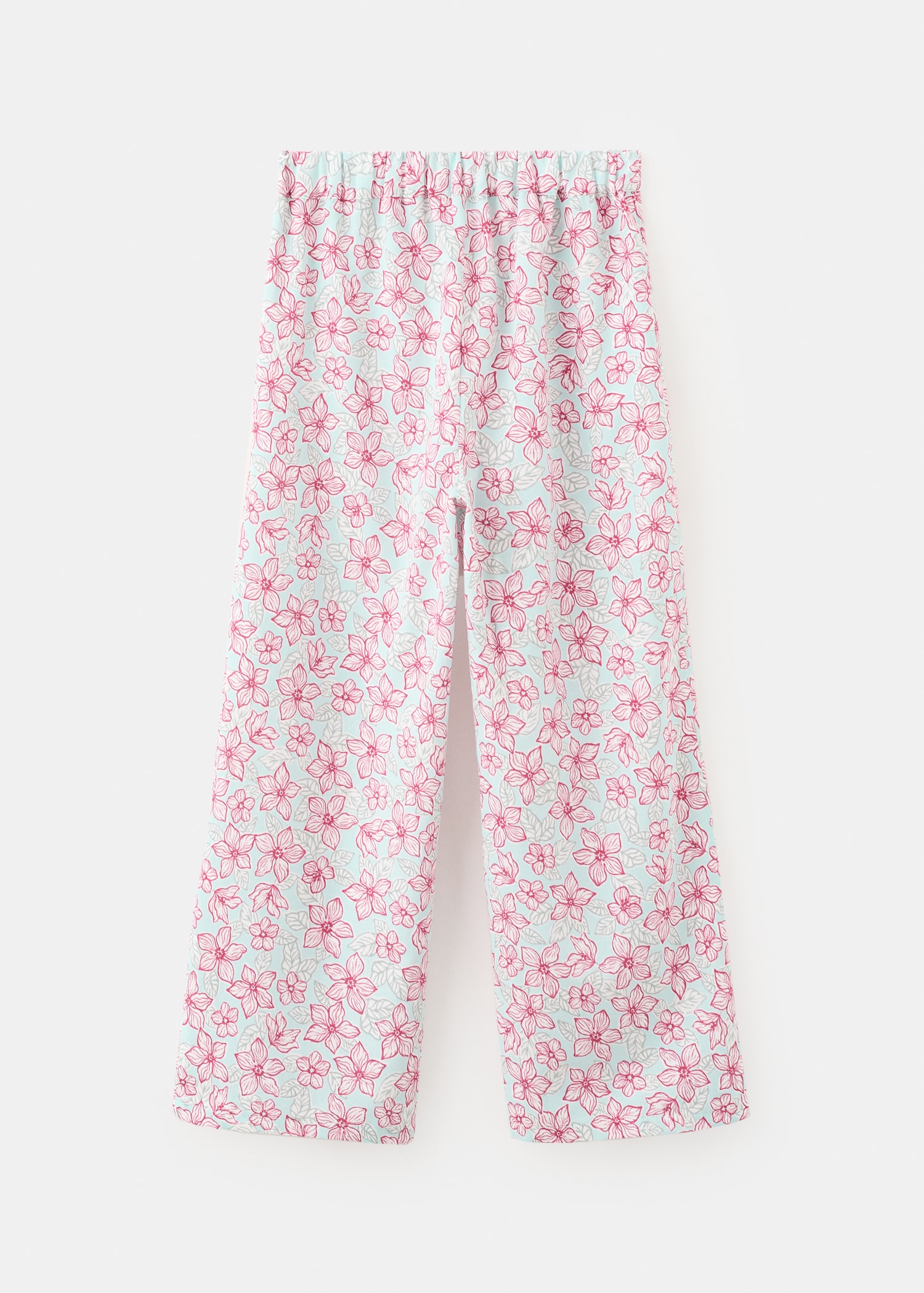 Pantalon en imprimé à fleurs - Verso de l’article