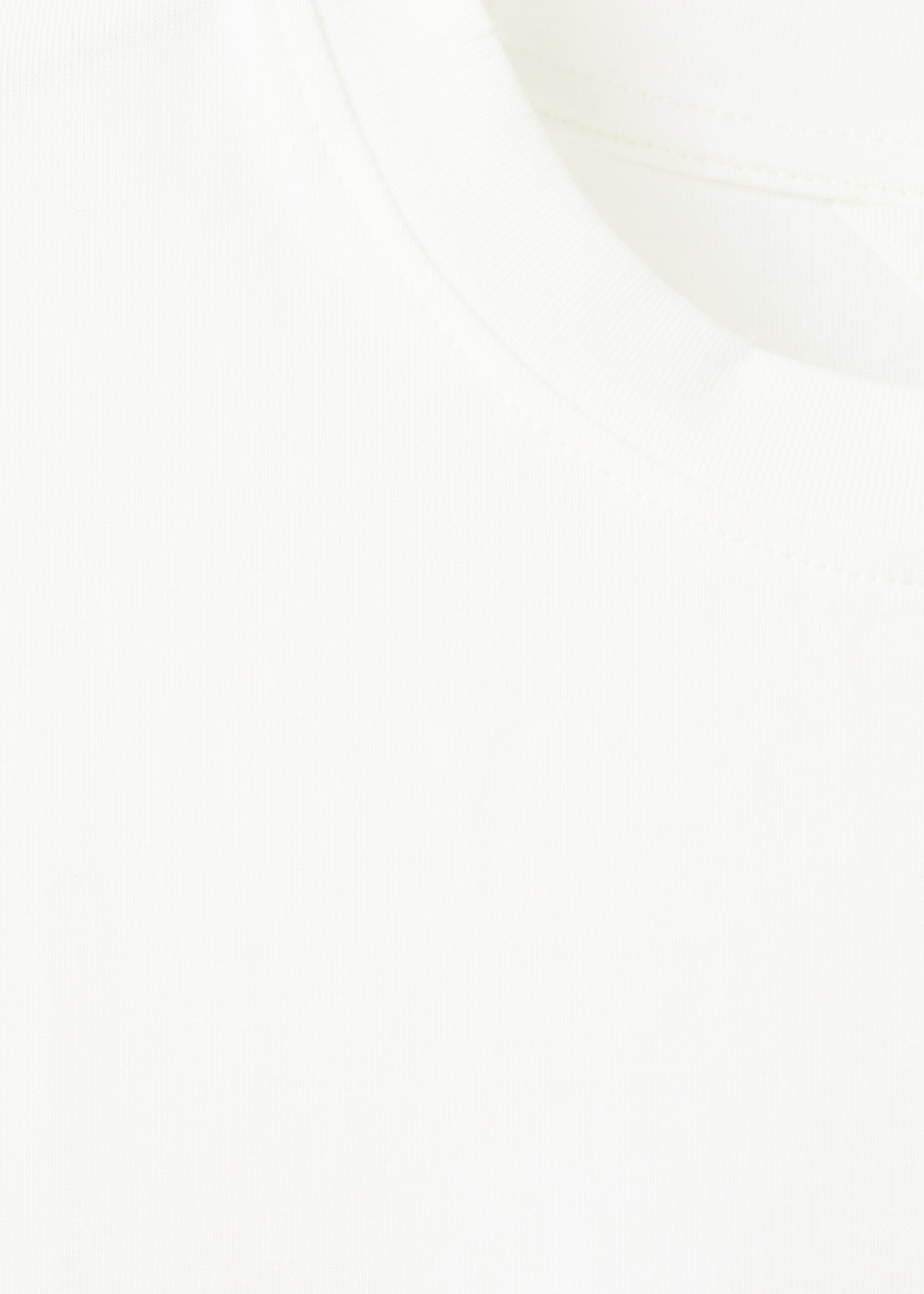 Embroidered short-sleeved t-shirt - Details of the article 8, Off White. Ref: 27081514-00.