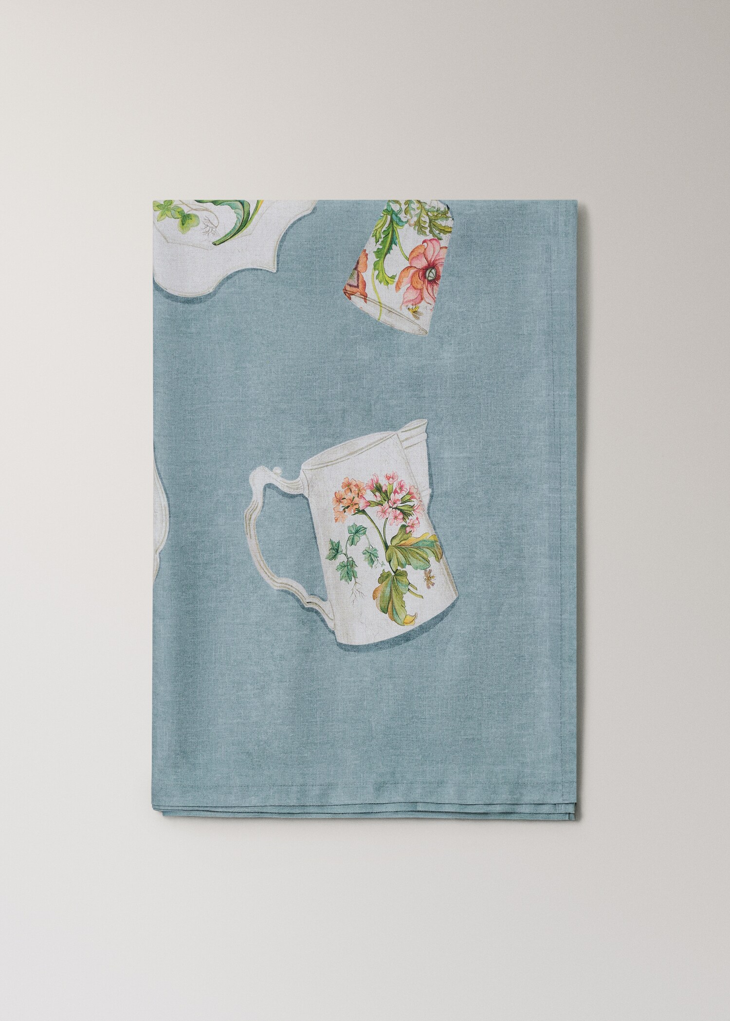 Bavlněný ubrus s vintage porcelánovými prvky pro 2 až 4 osoby - Zboží bez modelu