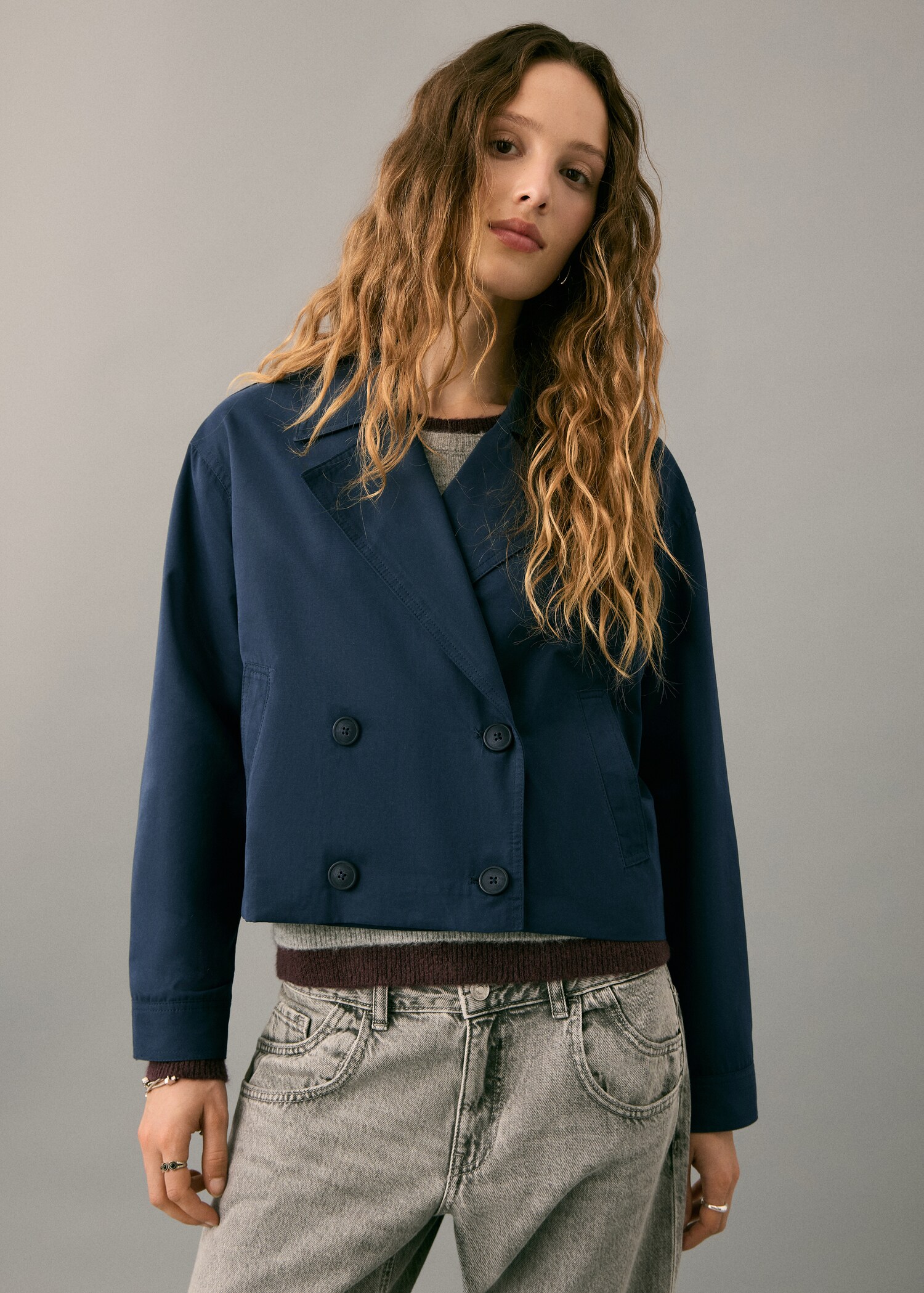 Short trench coat - Medium plane