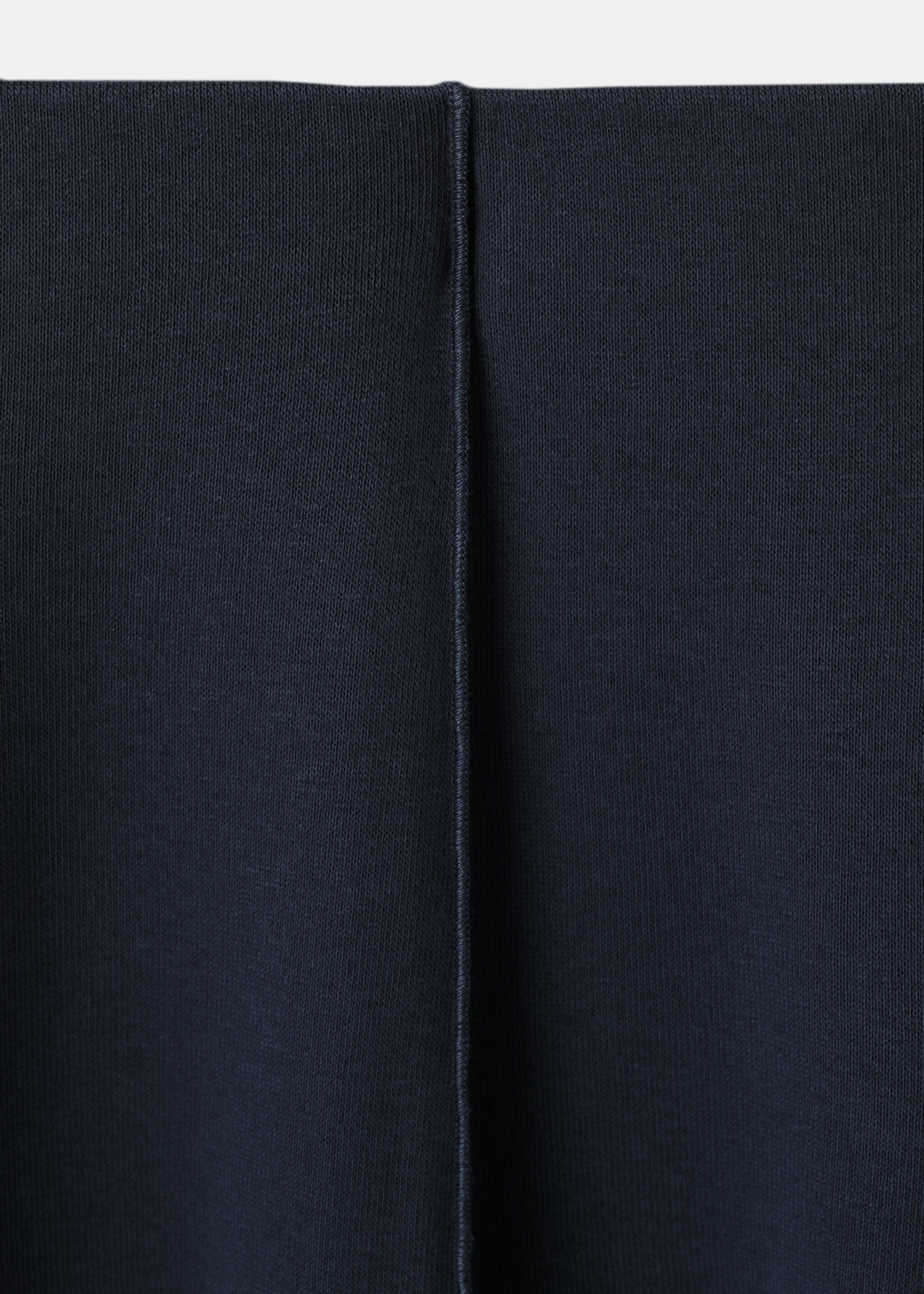 Knitted long skirt with seam detail - Details of the article 8, Navy. Ref: 27081519-00.