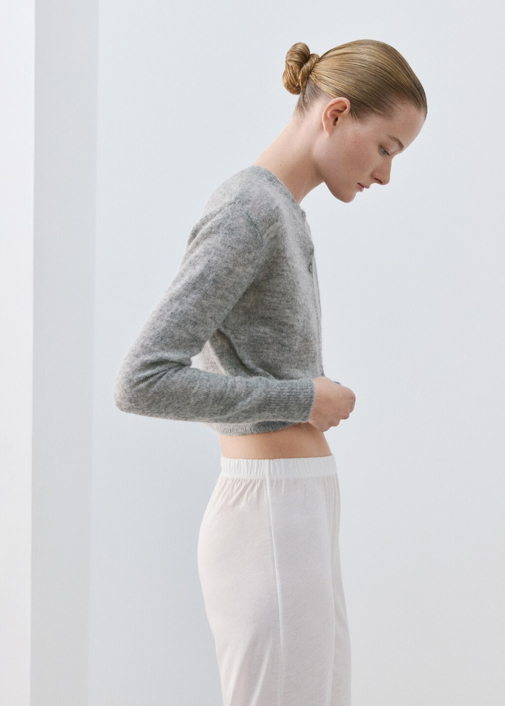 Mango Short wool cardigan