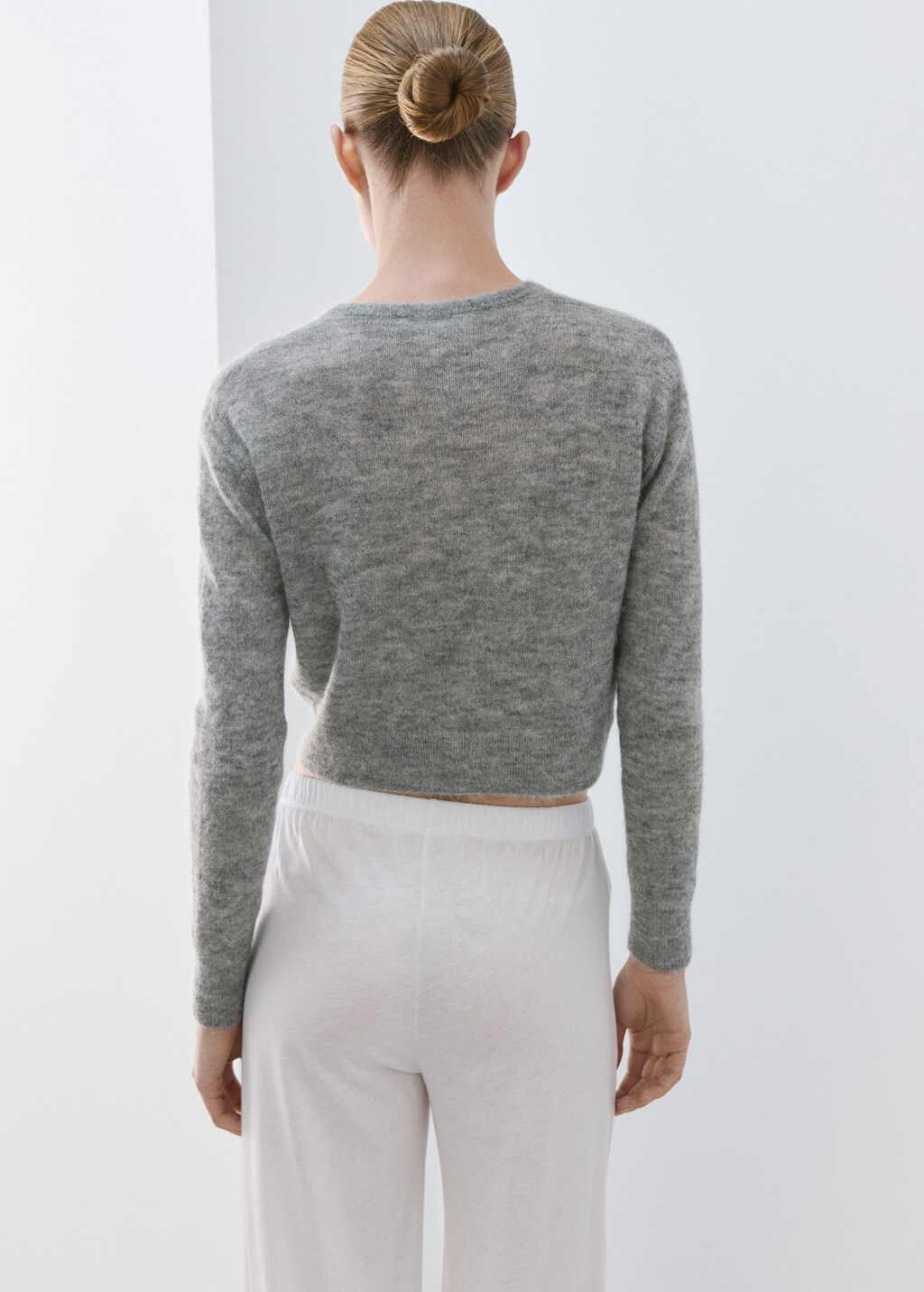 Mango Short wool cardigan