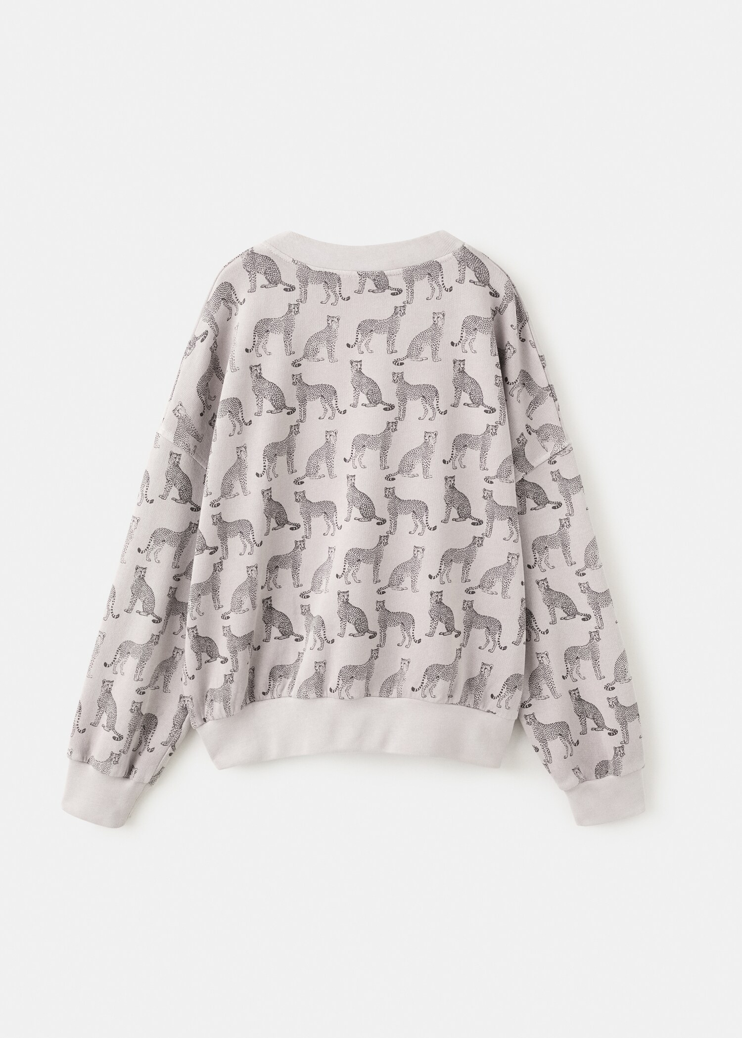 Printed cotton sweatshirt - Reverse of the article