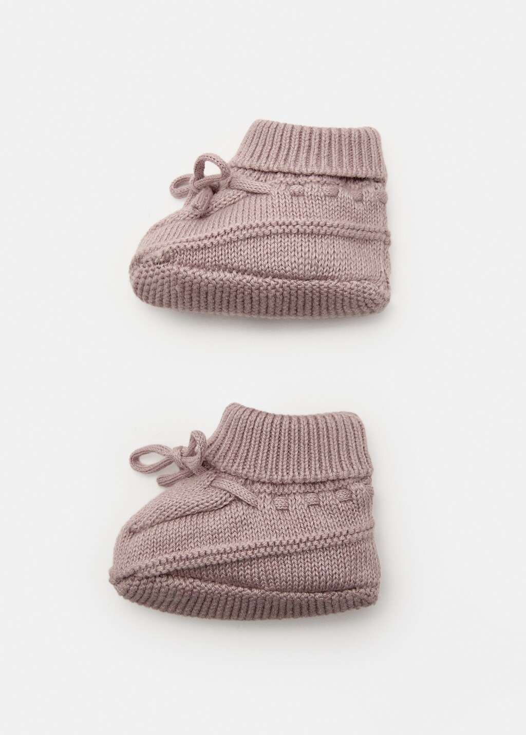 Knitted booties with bow - image 5