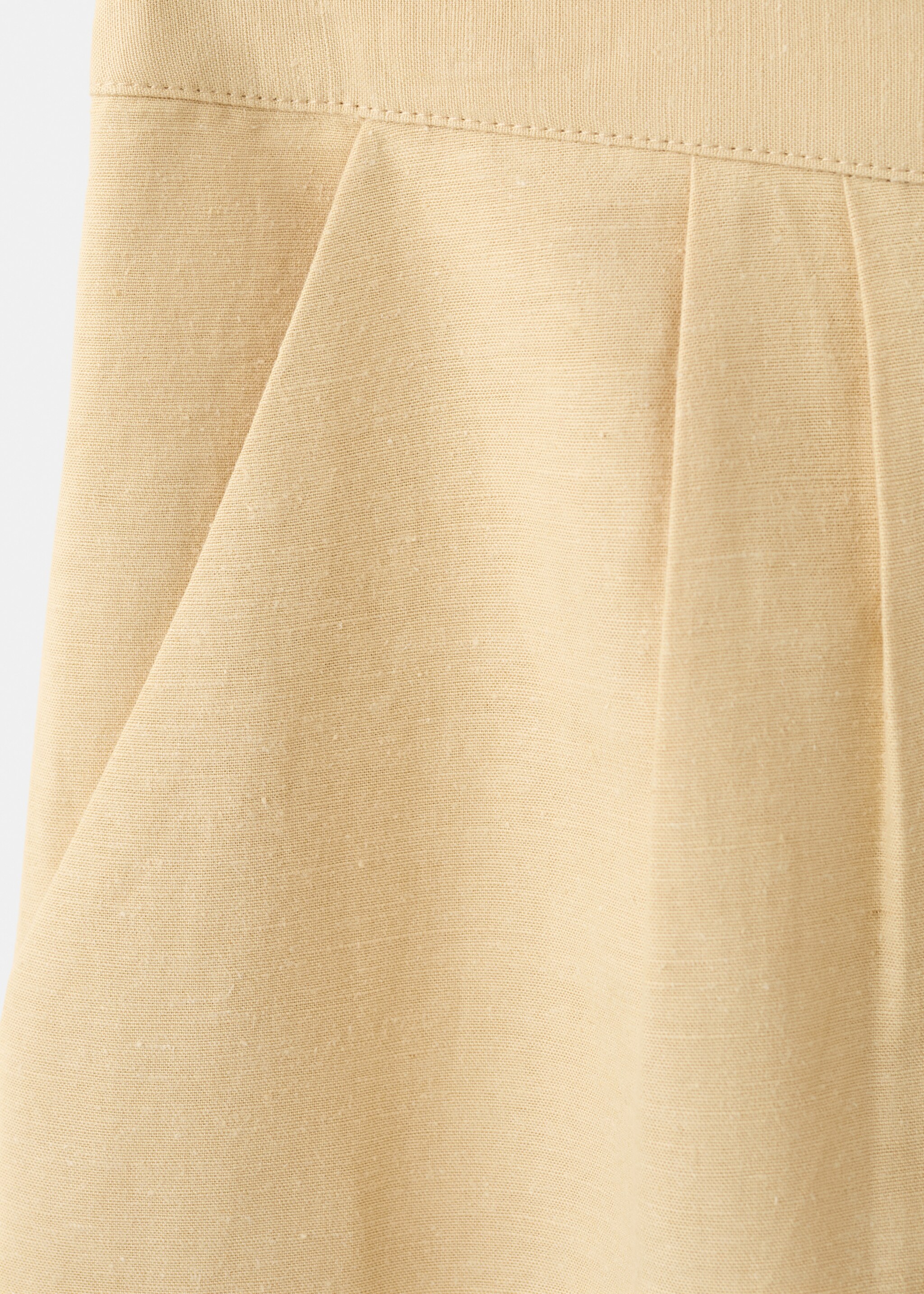 شورت مستقيم بخصر مرتفع - تفاصيل المنتج 0, اصفر مستردة. Ref: 27082537-00.