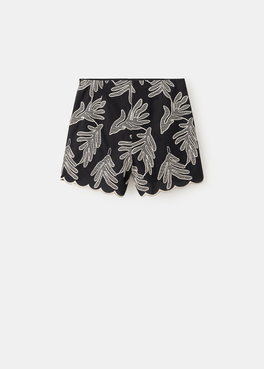 Embroidered cotton shorts - image 5