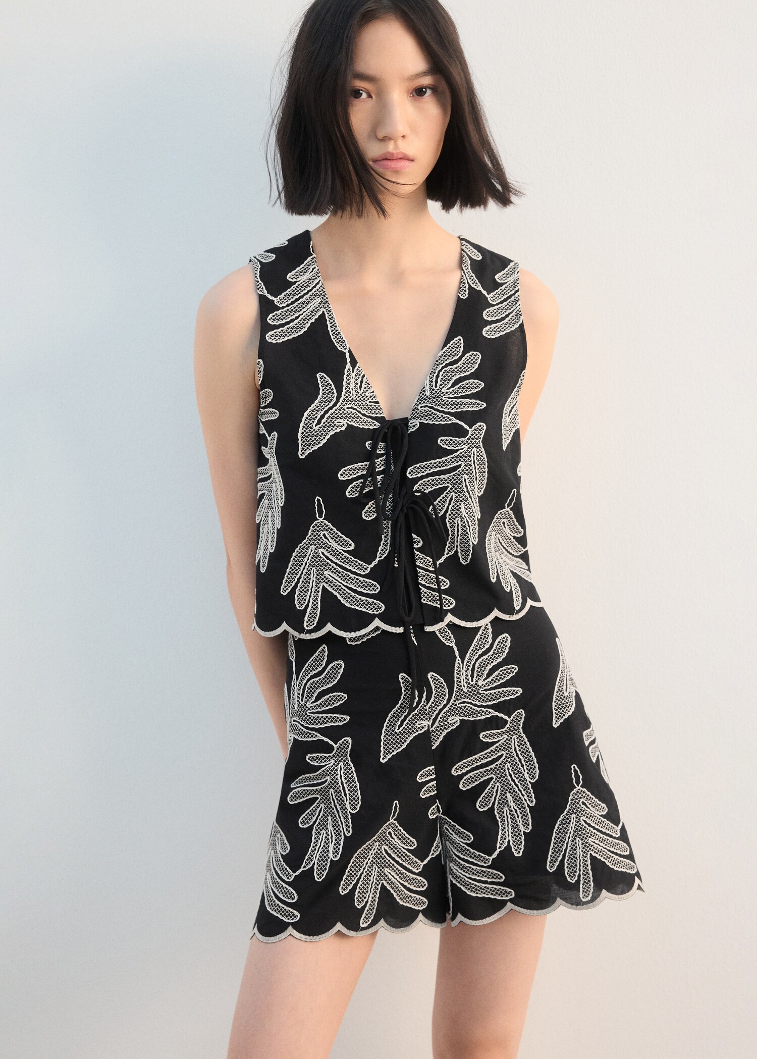 Shorts algodón bordados - Detalle del artículo 1