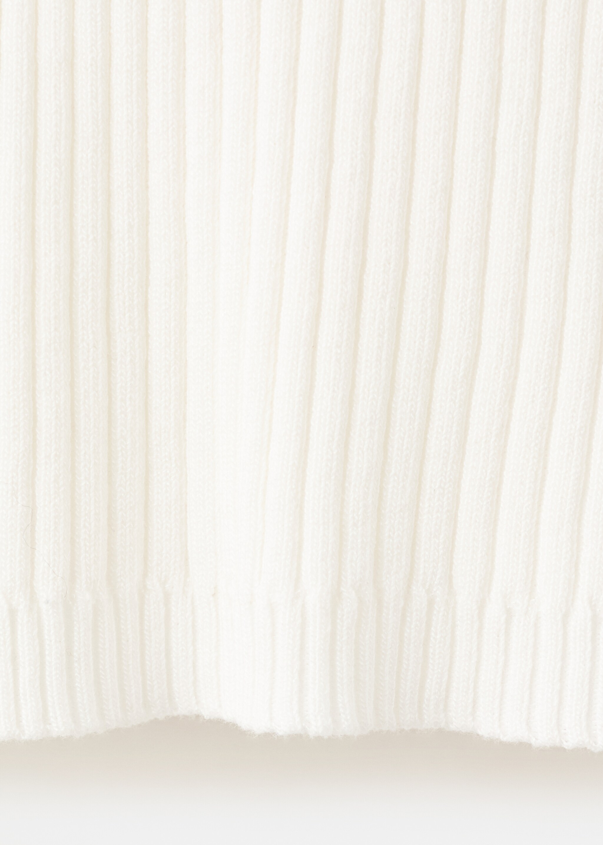 Contrast collar button jumper - Details of the article 0, Off White. Ref: 27082539-00.