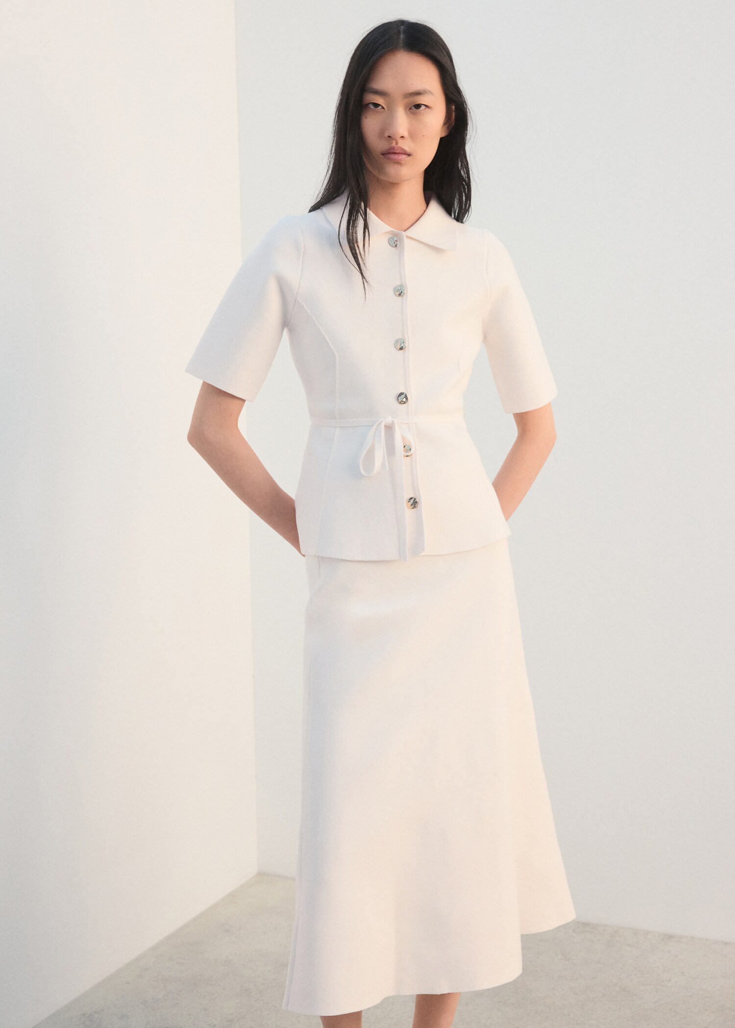 Jupe évasée maille - Plan moyen