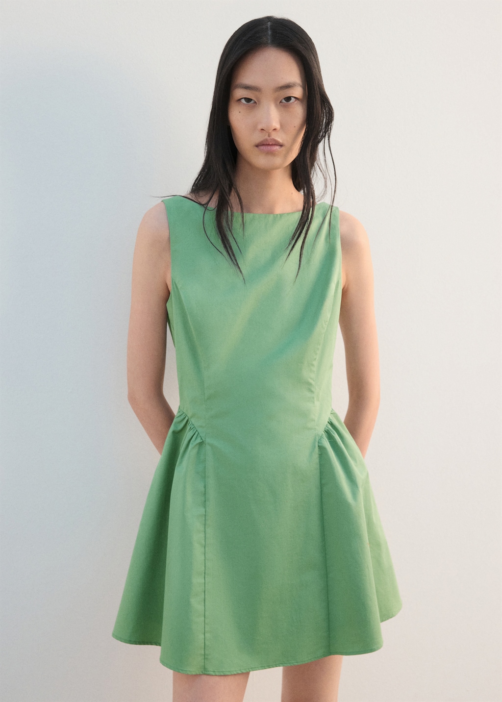 Flared cotton dress