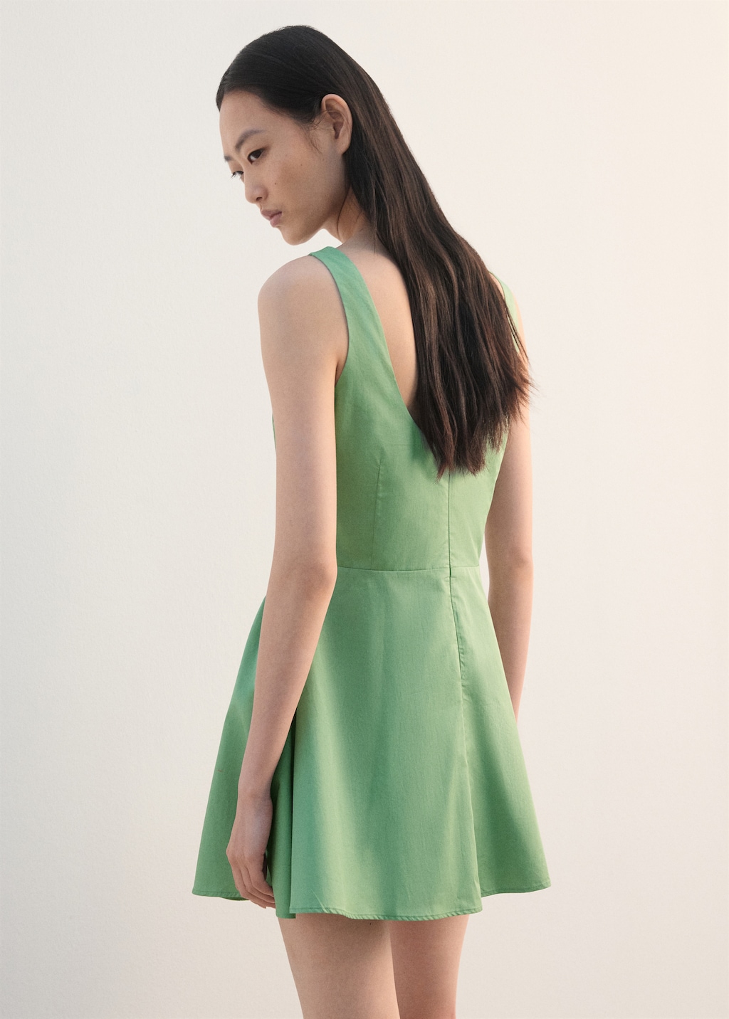 Flared cotton dress - image 3