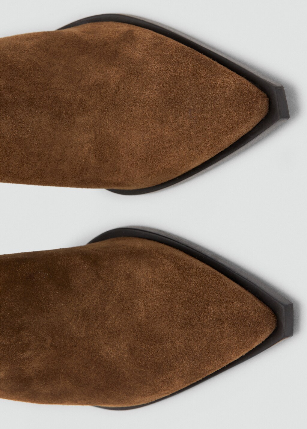 Mango Suede ankle boot with paneled detailing thumbnail