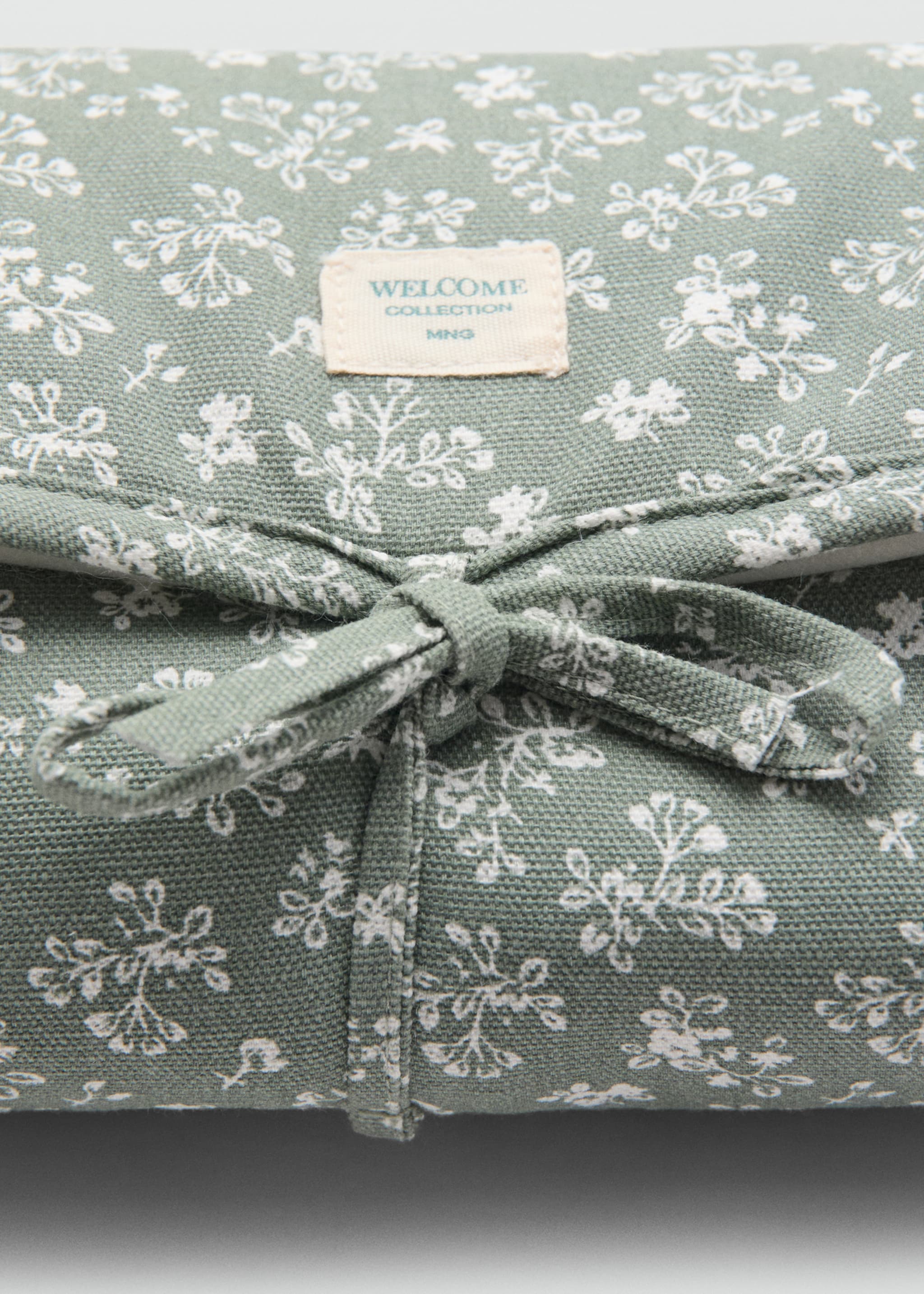 Пеленальний килимок для подорожей з квітковим принтом - Детальніше про товар 2, Зелений. Ref: 27082551-00.