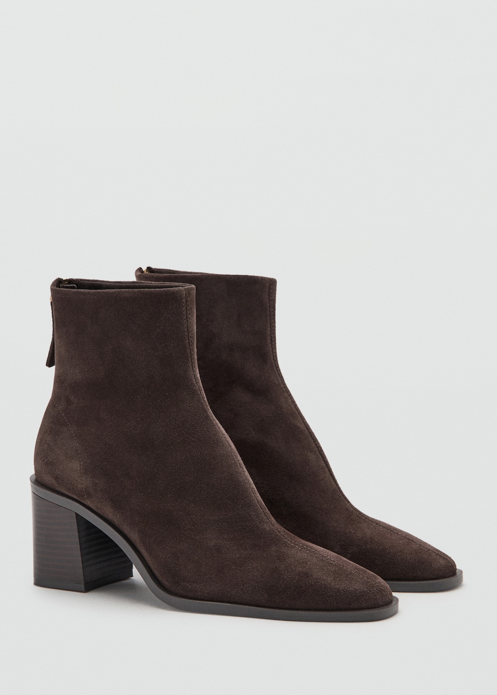 Suede block-heel boots - image 3
