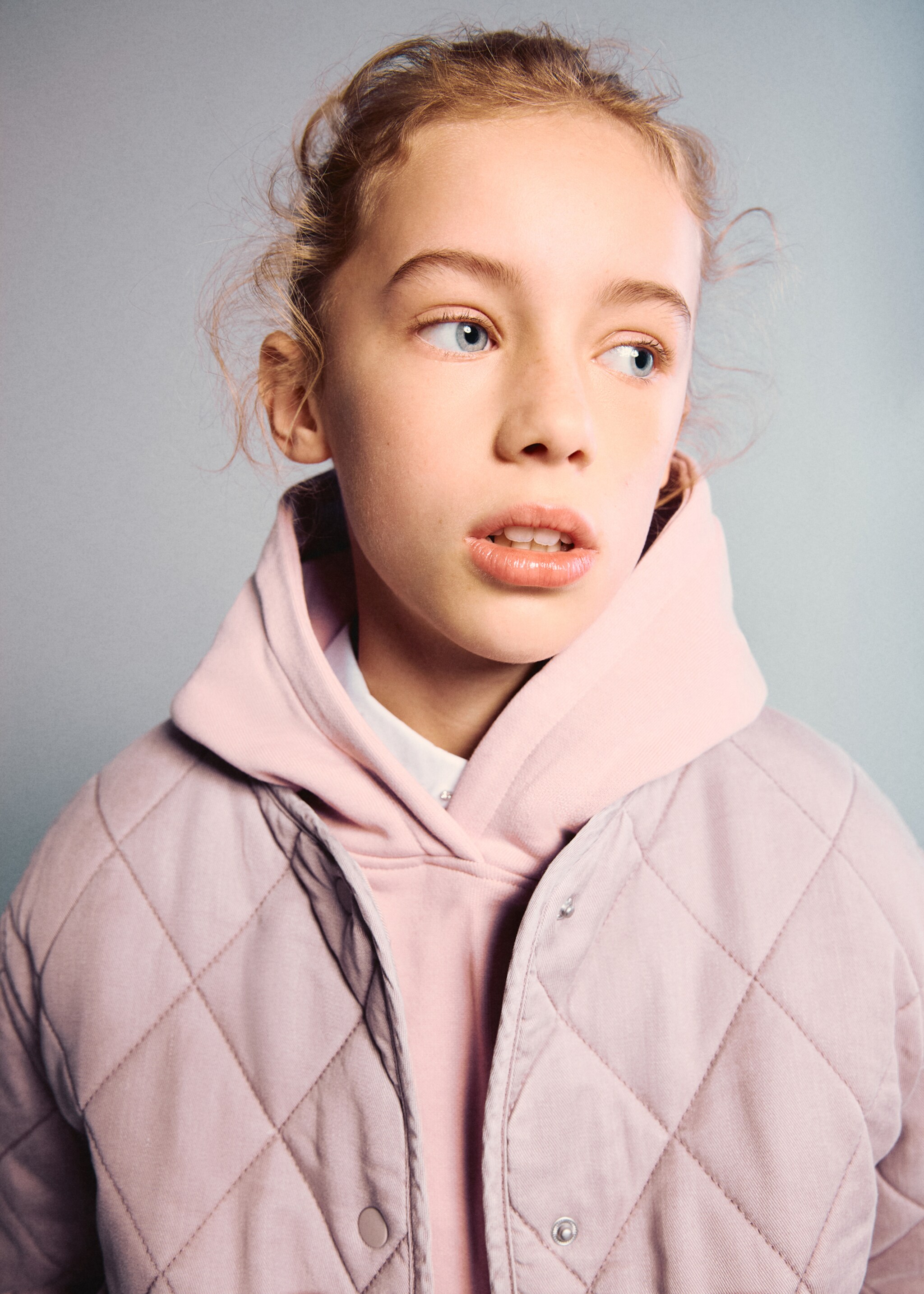 Quilted jacket - Details of the article 1, Pink. Ref: 27082888-00.