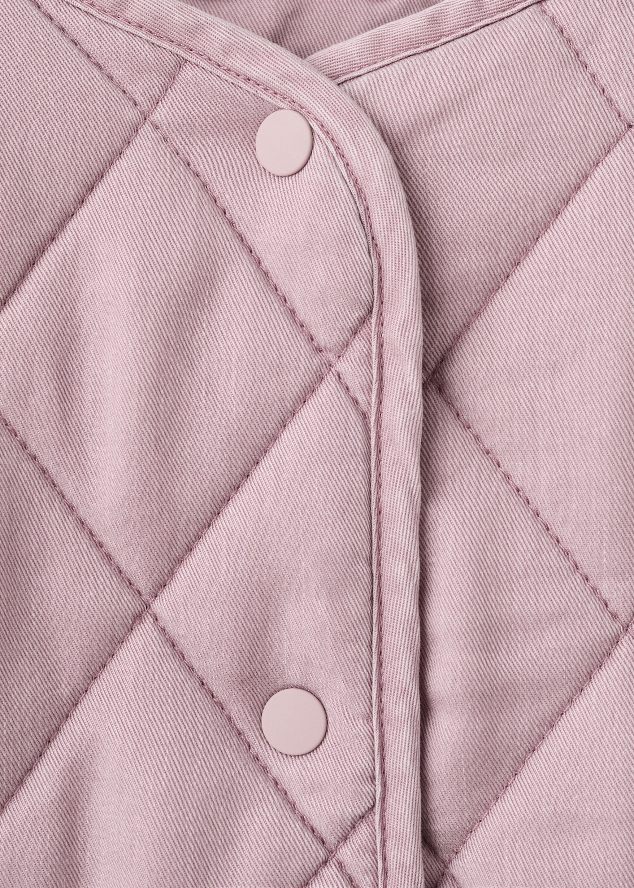 Quilted jacket - Details of the article 8, Pink. Ref: 27082888-00.