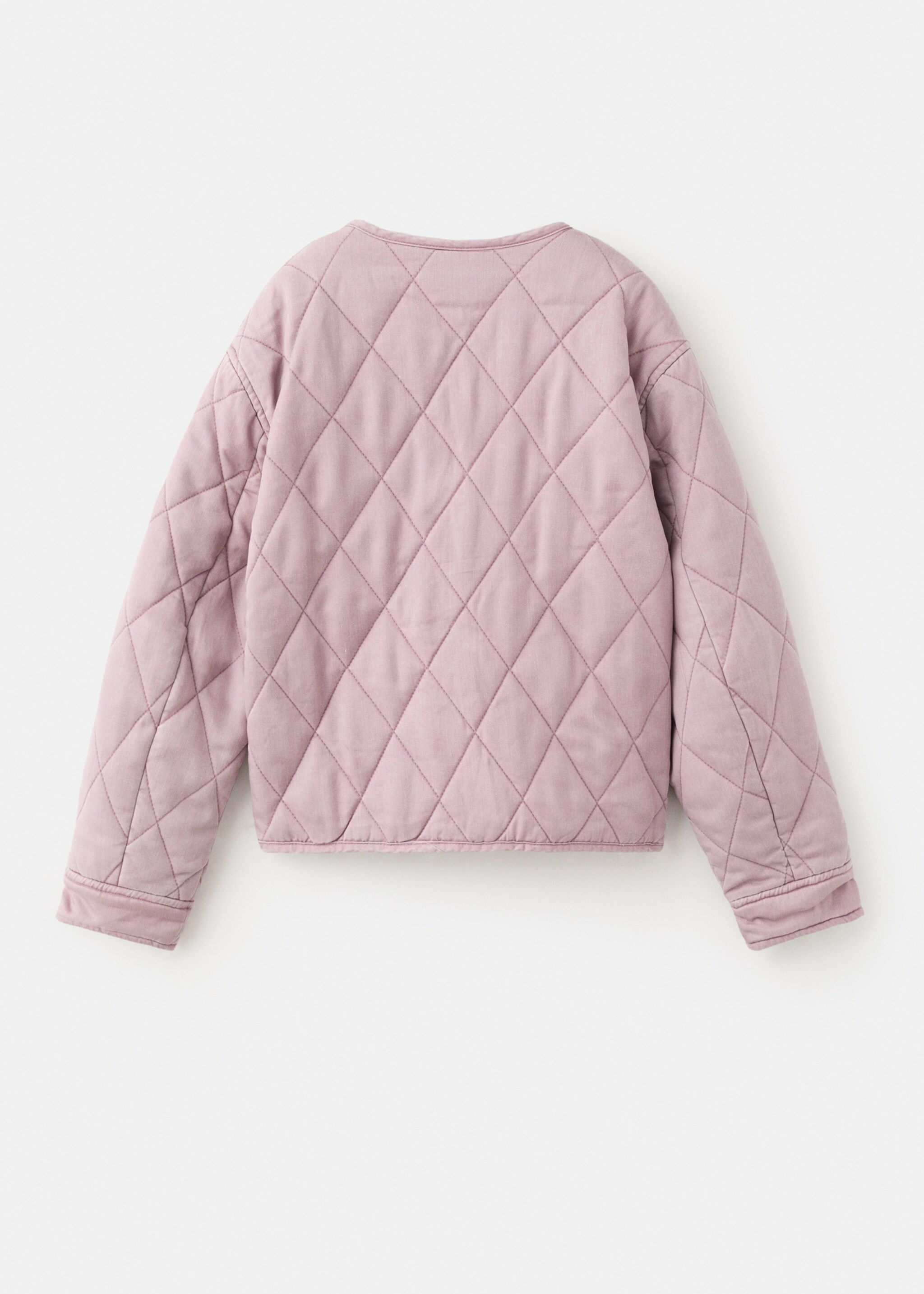 Quilted jacket - Reverse of the article, Pink. Ref: 27082888-00.