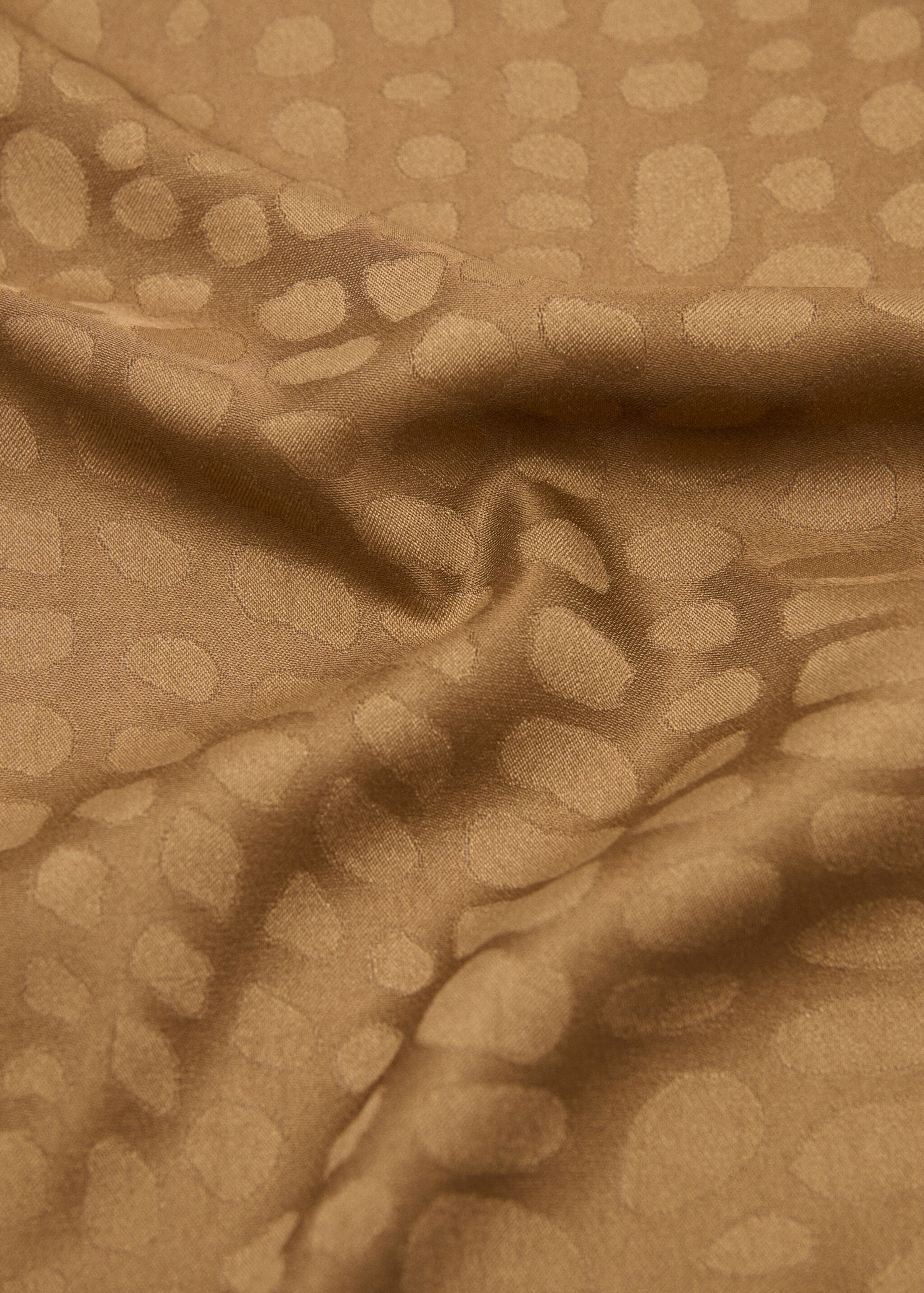 Animal print scarf - Medium plane, Brown. Ref: 27082889-00.