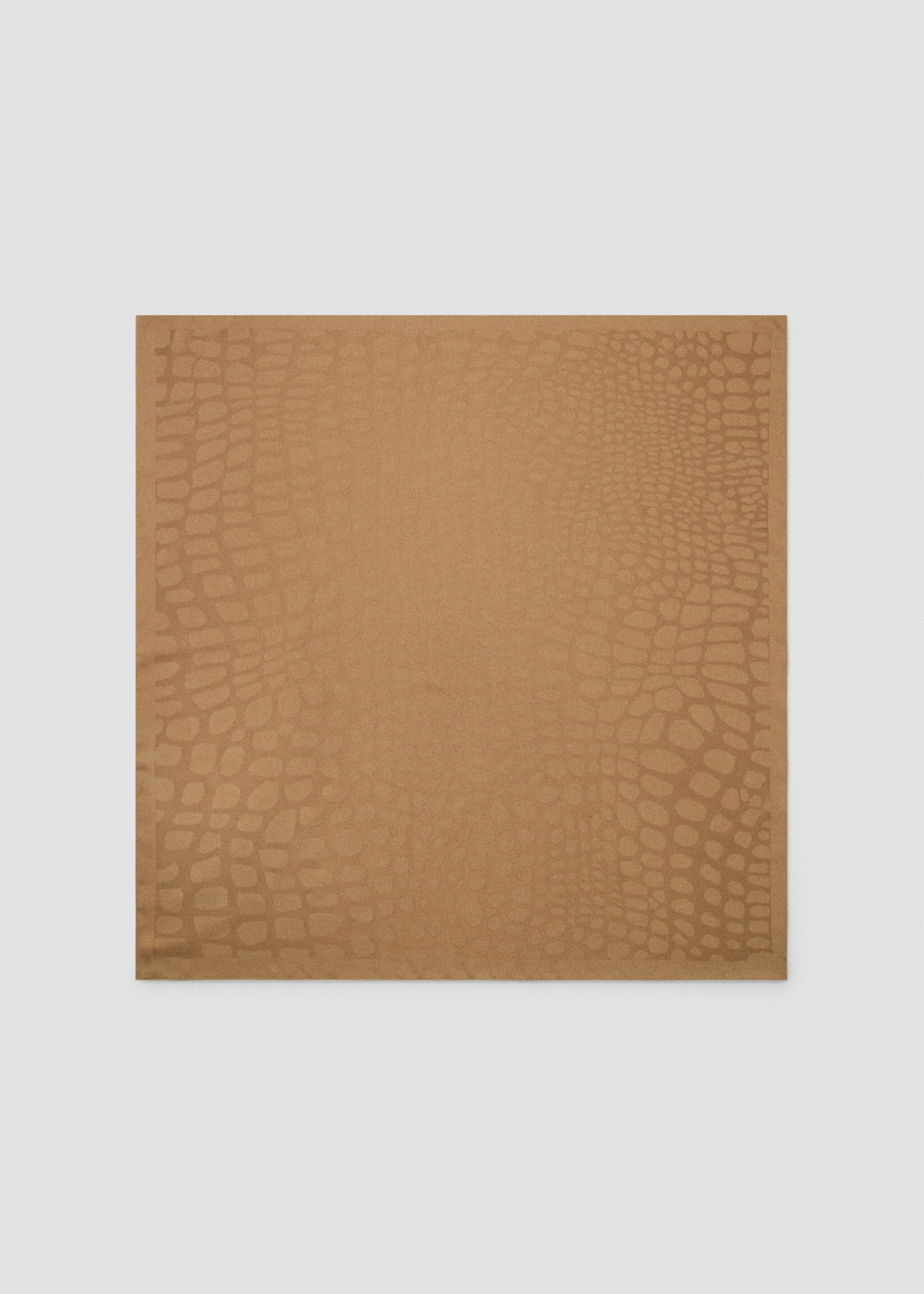 Animal print scarf - Article without model, Brown. Ref: 27082889-00.