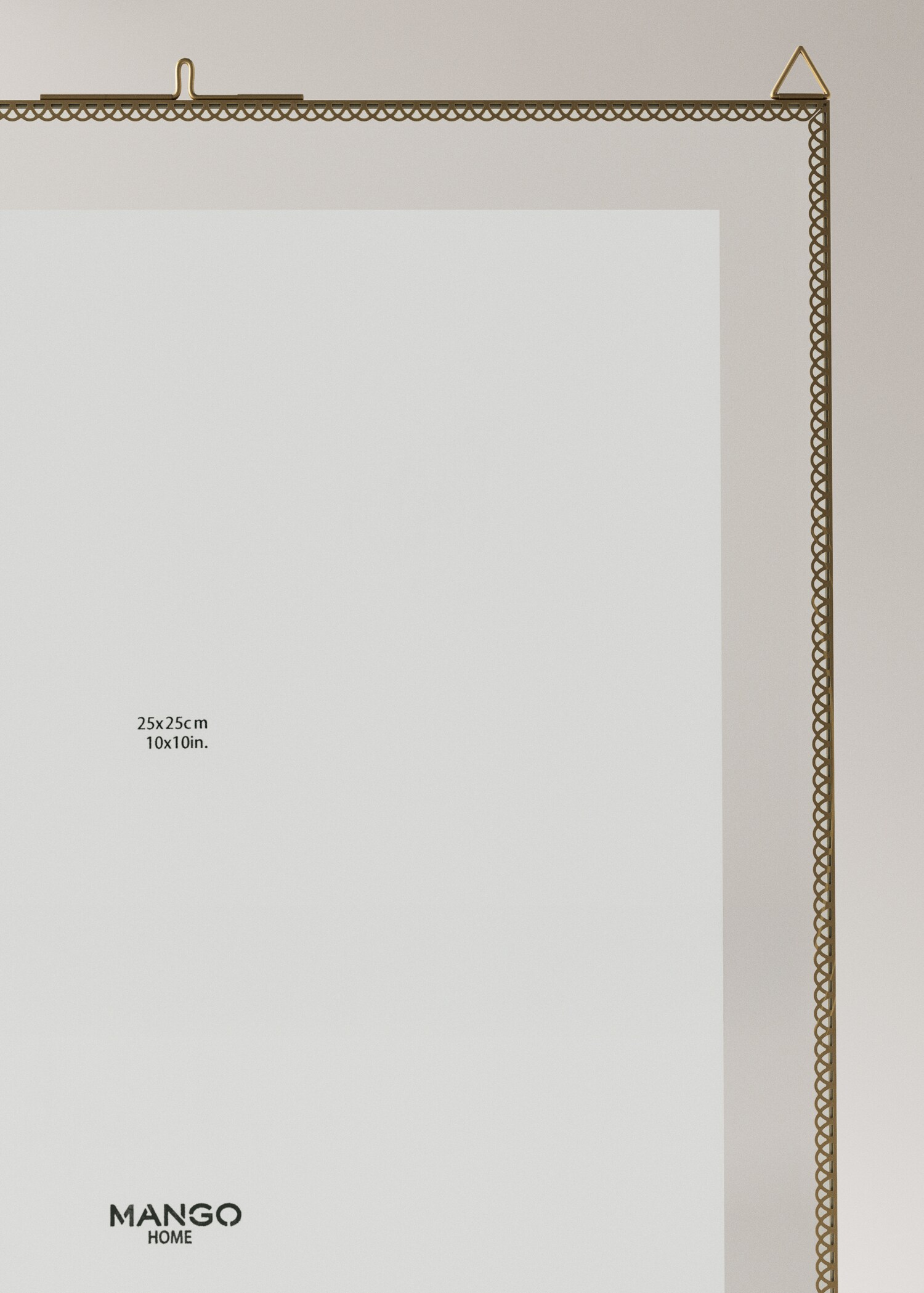 Large square metal border frame - Details of the article 1