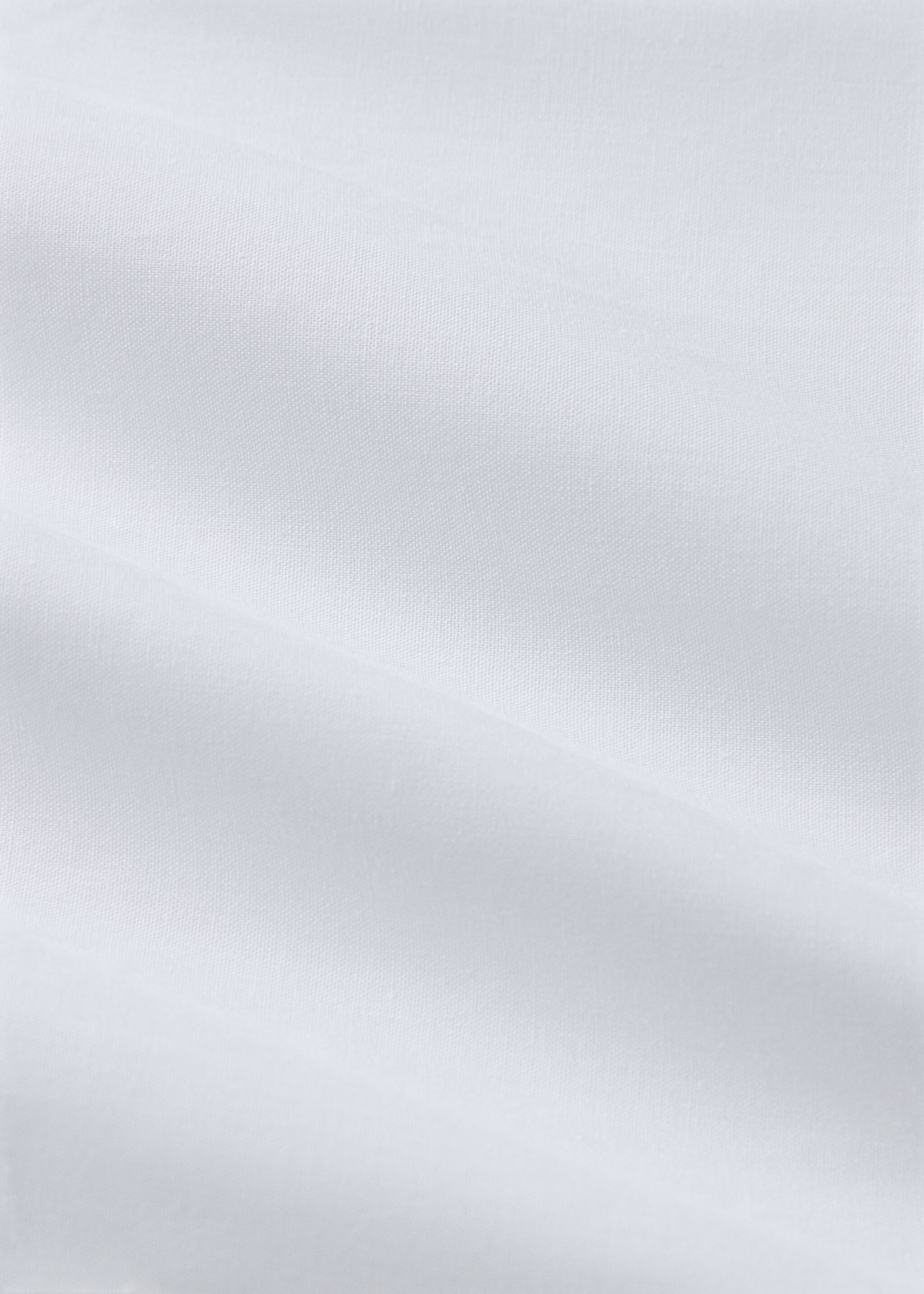 Top sheet with contrast satin ribbon for a 90 cm bed - Details of the article 1, Blue. Ref: 27082900-00.