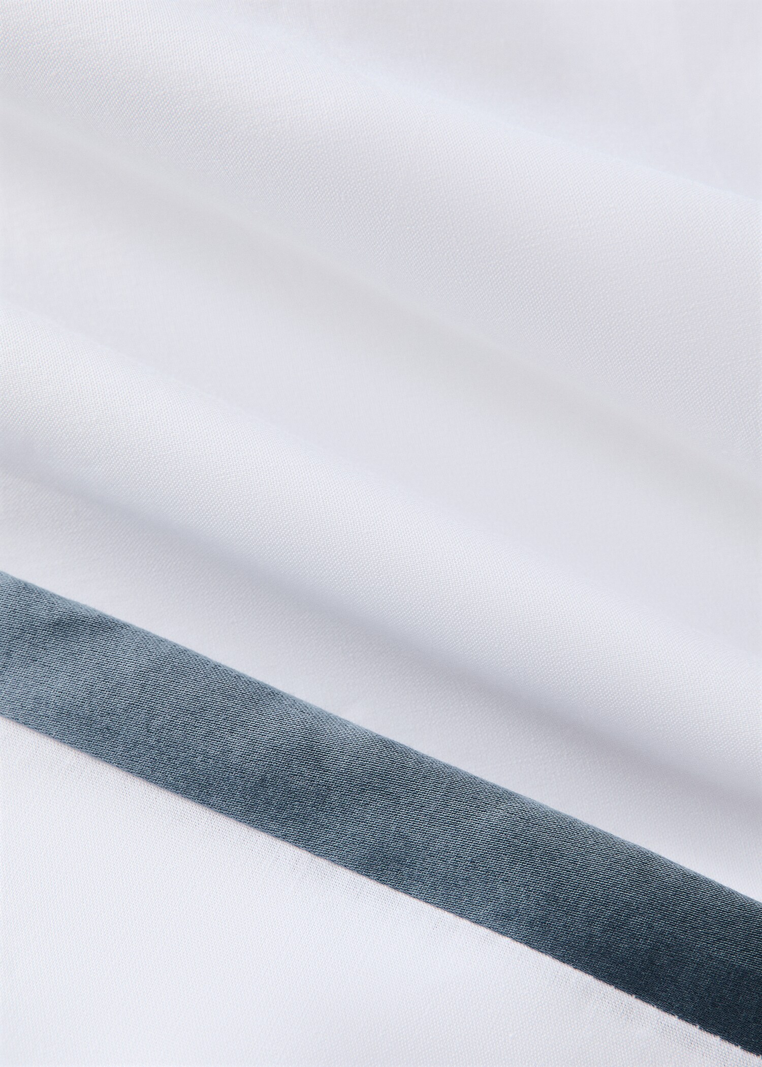 200 thread count cotton percale duvet cover with satin edges Single Bed - Details of the article 1