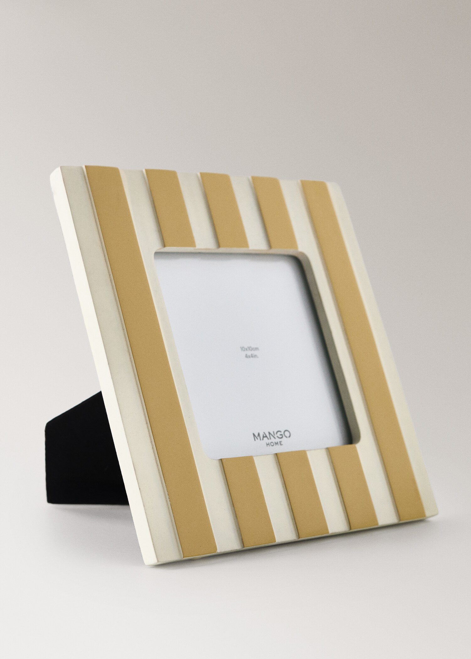Bicolour striped resin photo frame - Details of the article 1