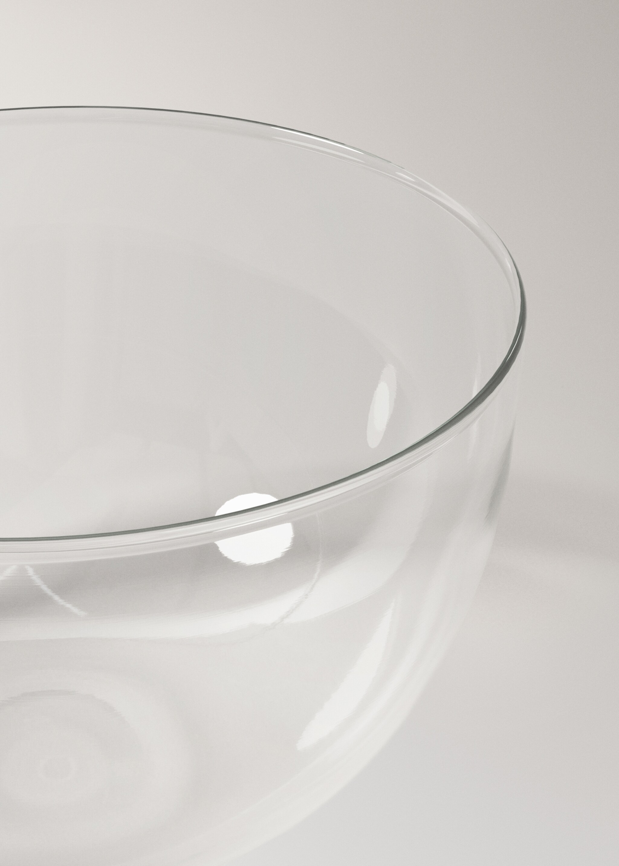 Střední mísa z borosilikátu - Detail zboží 1, Ledově šedá. Ref: 27082904-00.