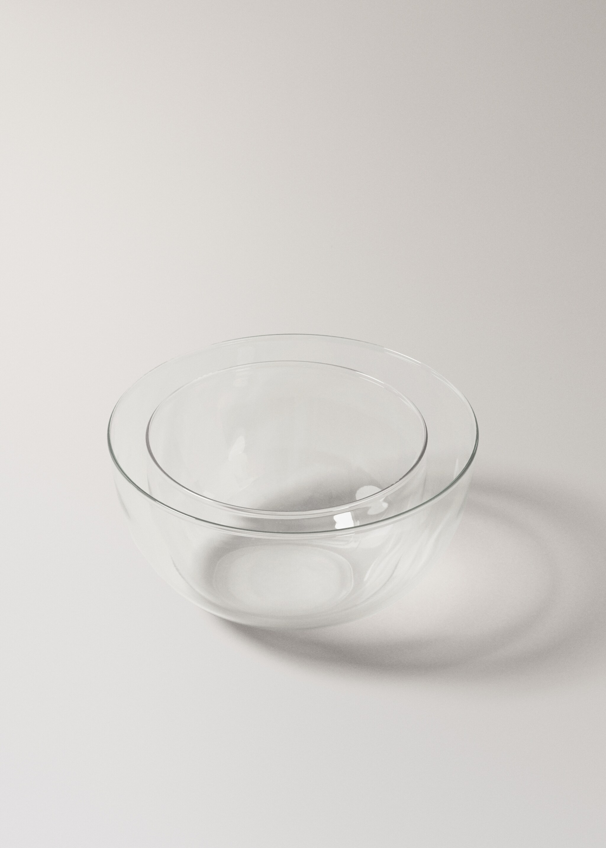 Střední mísa z borosilikátu - Detail zboží 2, Ledově šedá. Ref: 27082904-00.