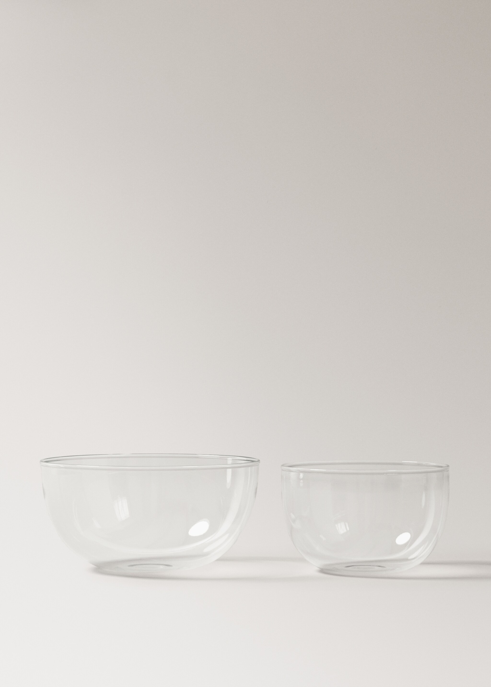 Střední mísa z borosilikátu - Detail zboží 3, Ledově šedá. Ref: 27082904-00.