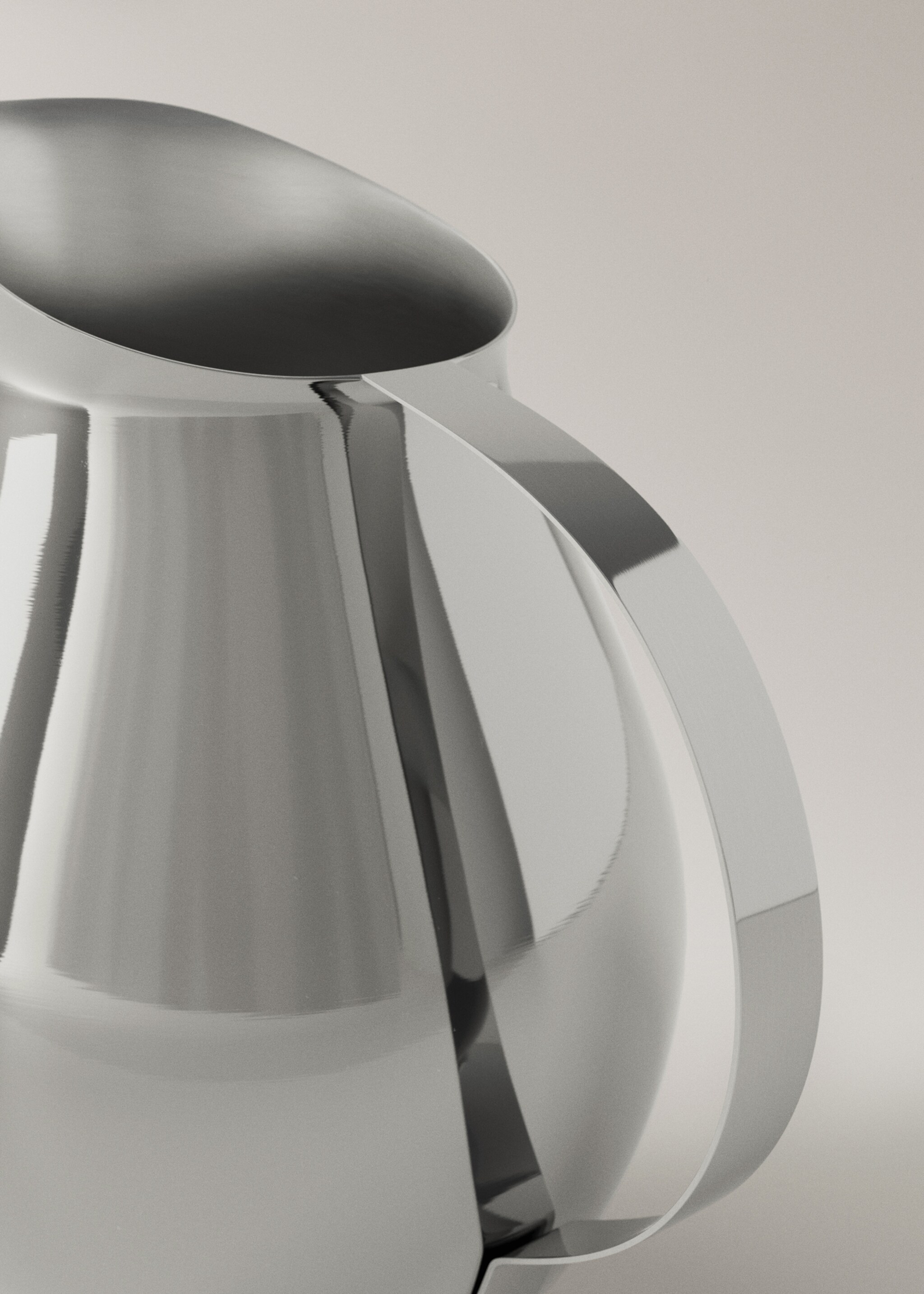 Stainless steel pitcher - Details of the article 1, Silver. Ref: 27082911-00.