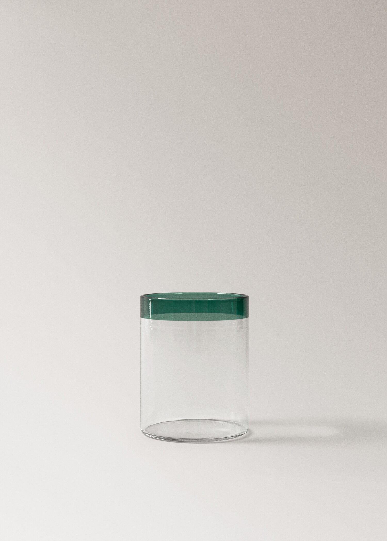 Borosilicate glass with coloured rim - Article without model