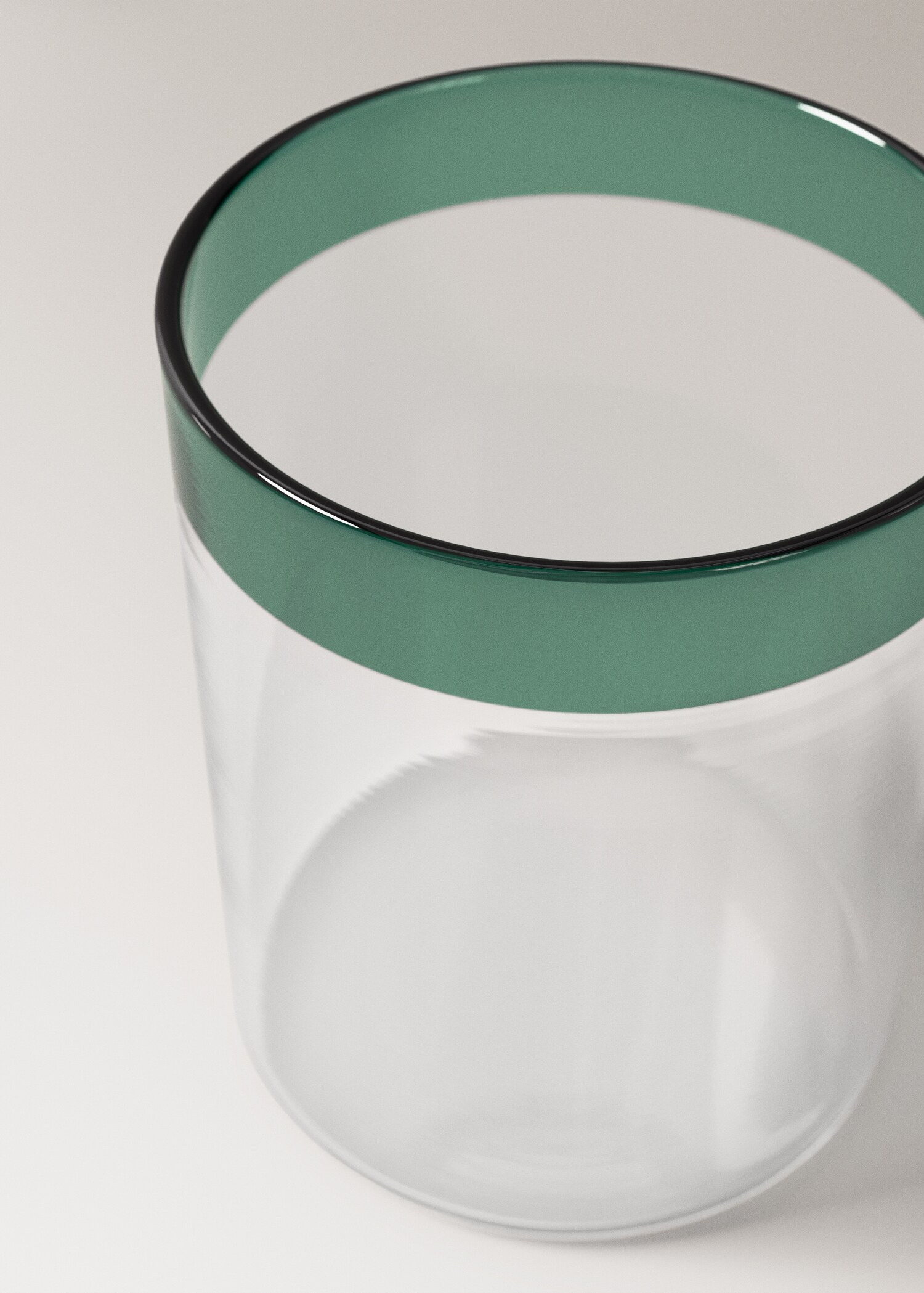 Borosilicate glass with coloured rim - Details of the article 1
