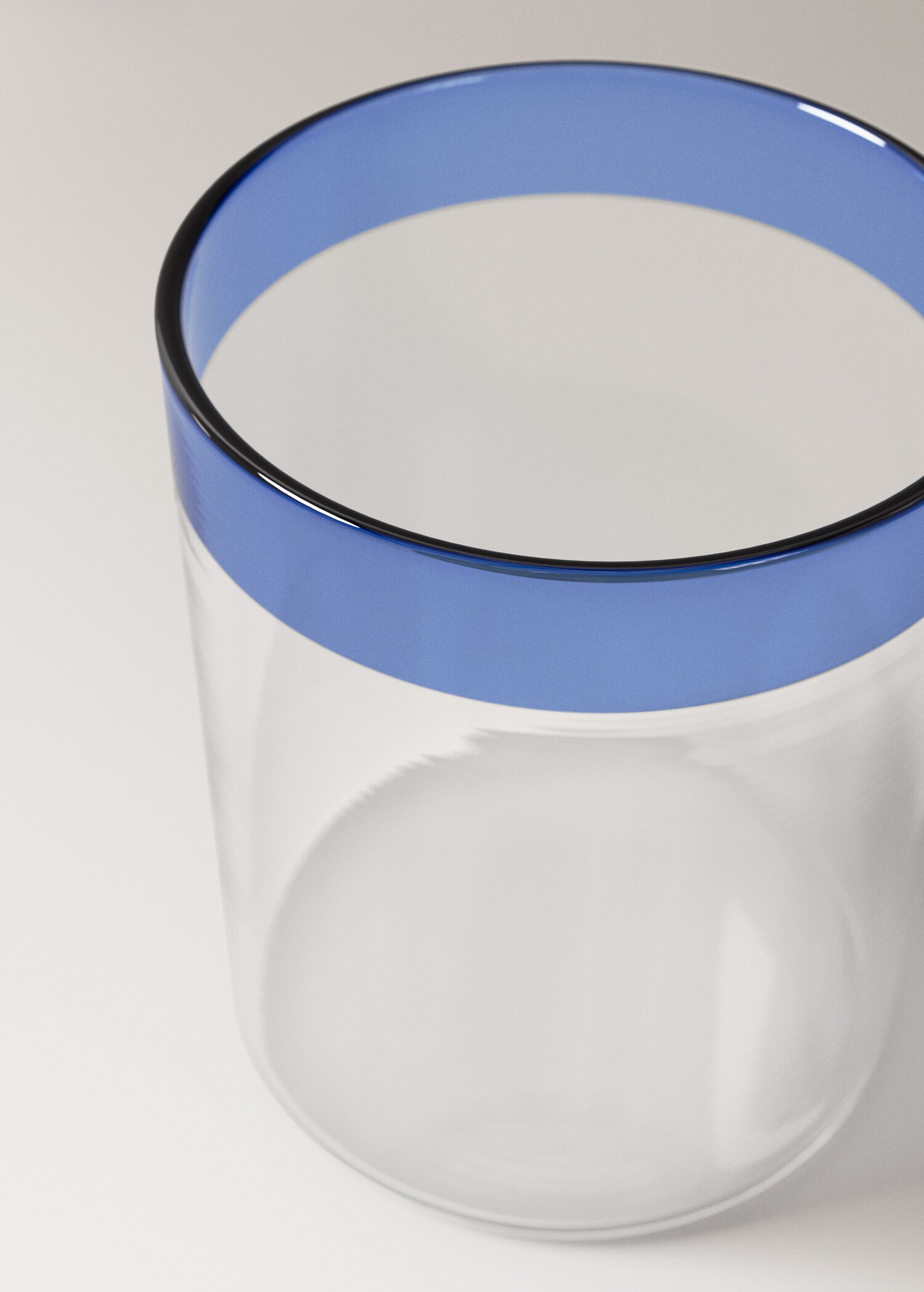 Borosilicate glass with coloured rim - Details of the article 1