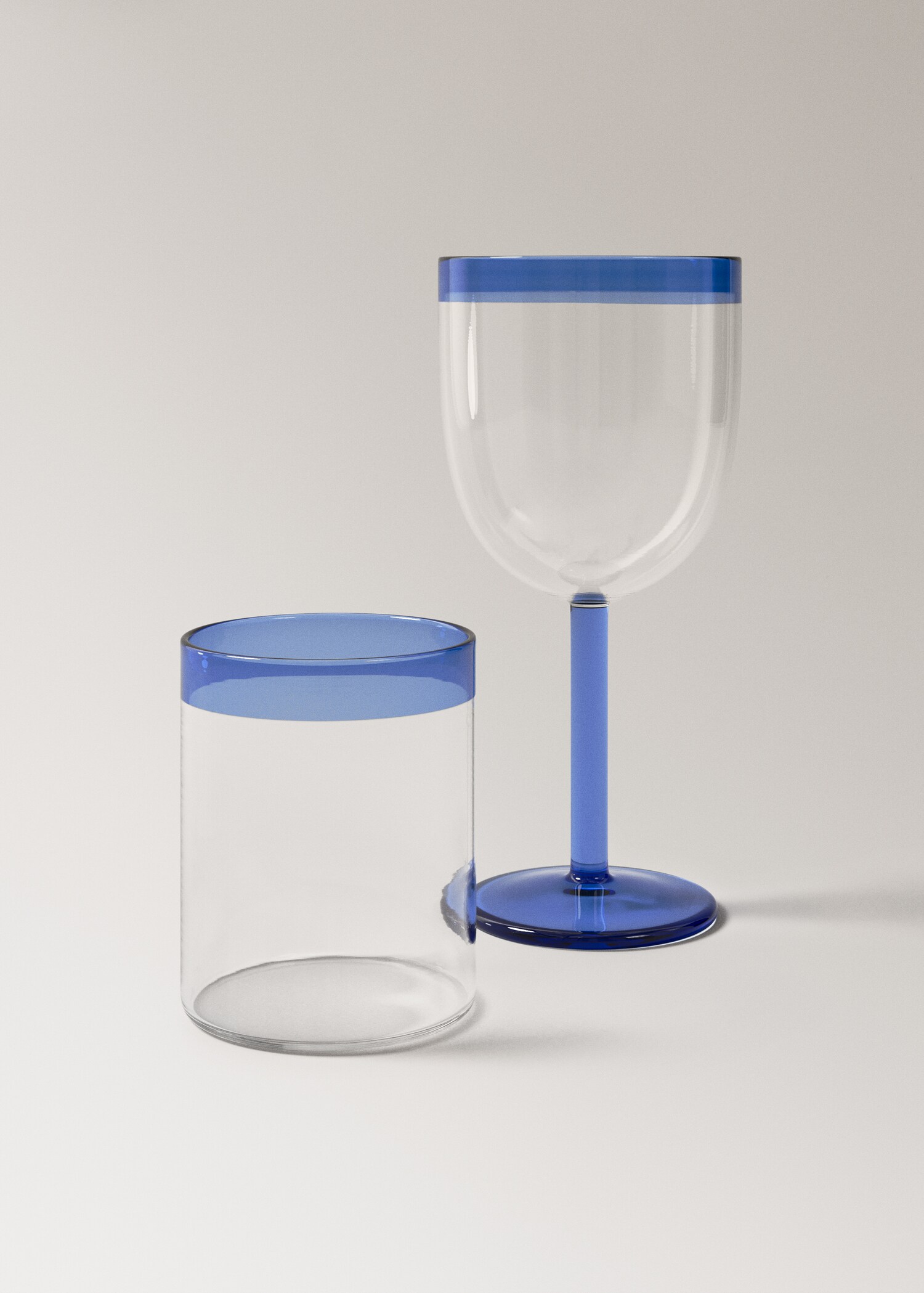Borosilicate glass with coloured rim - Details of the article 3