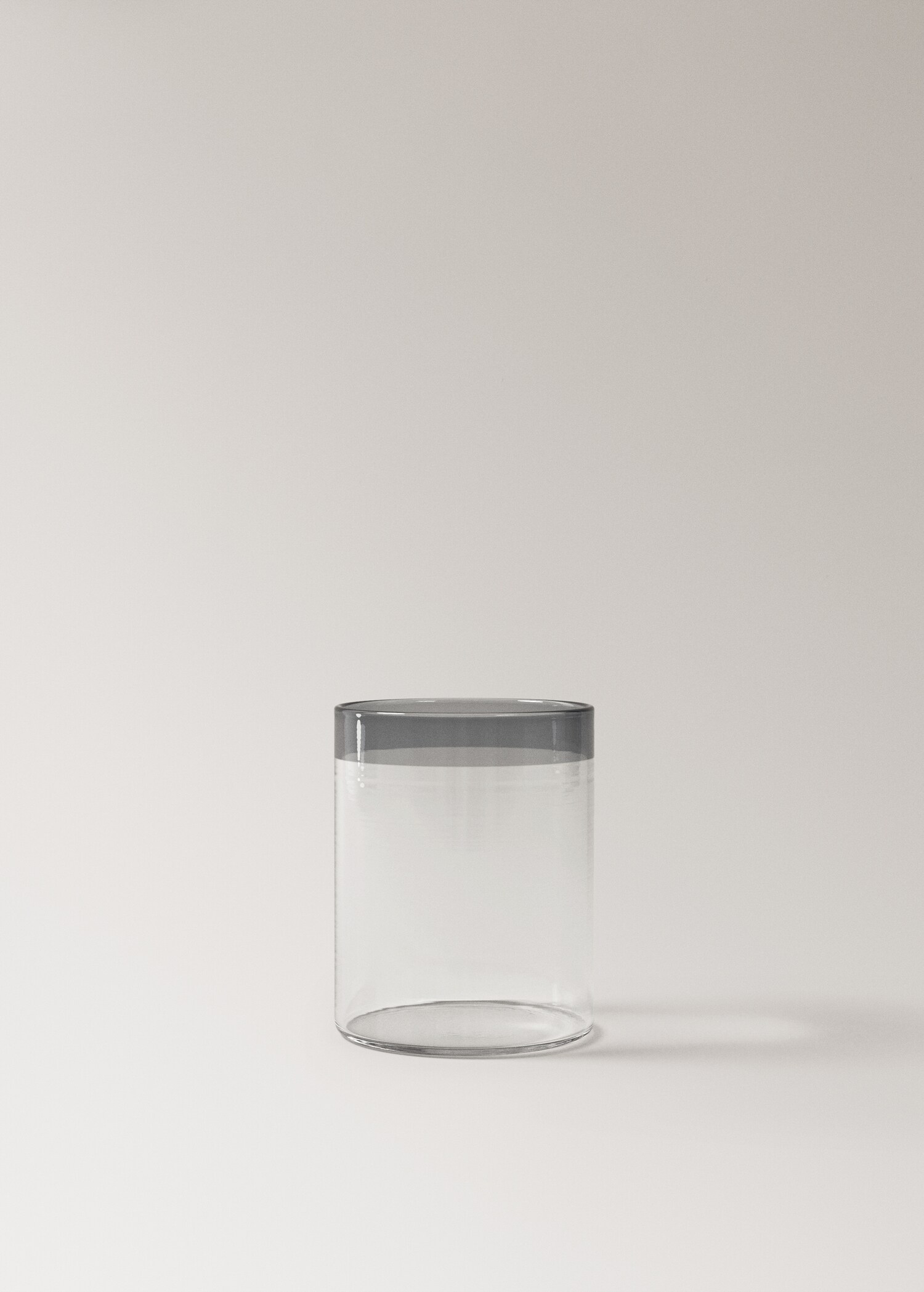 Borosilicate glass with coloured rim - Article without model