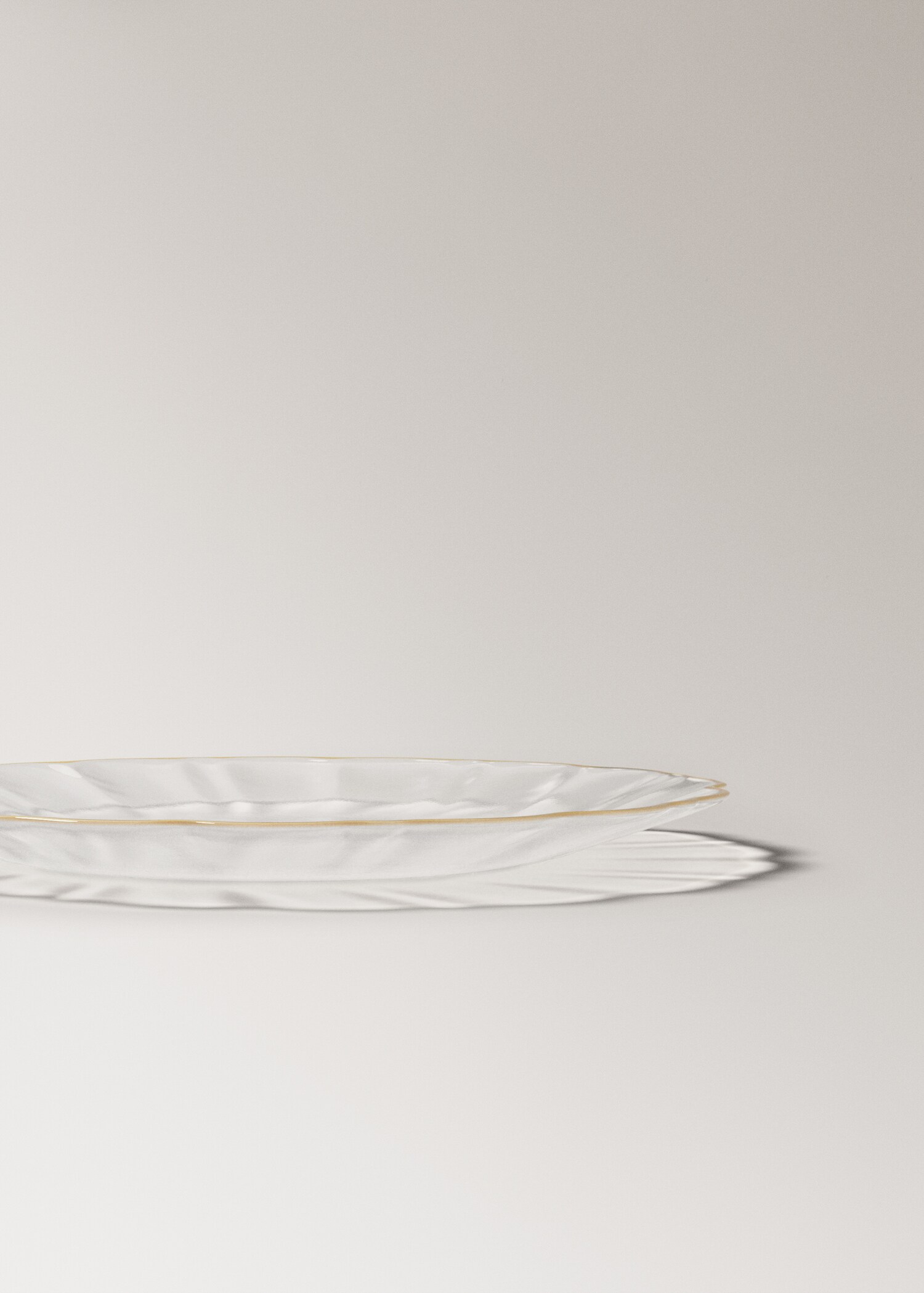 Skleněný dezertní talíř s kontrastním designem - Detail zboží 2