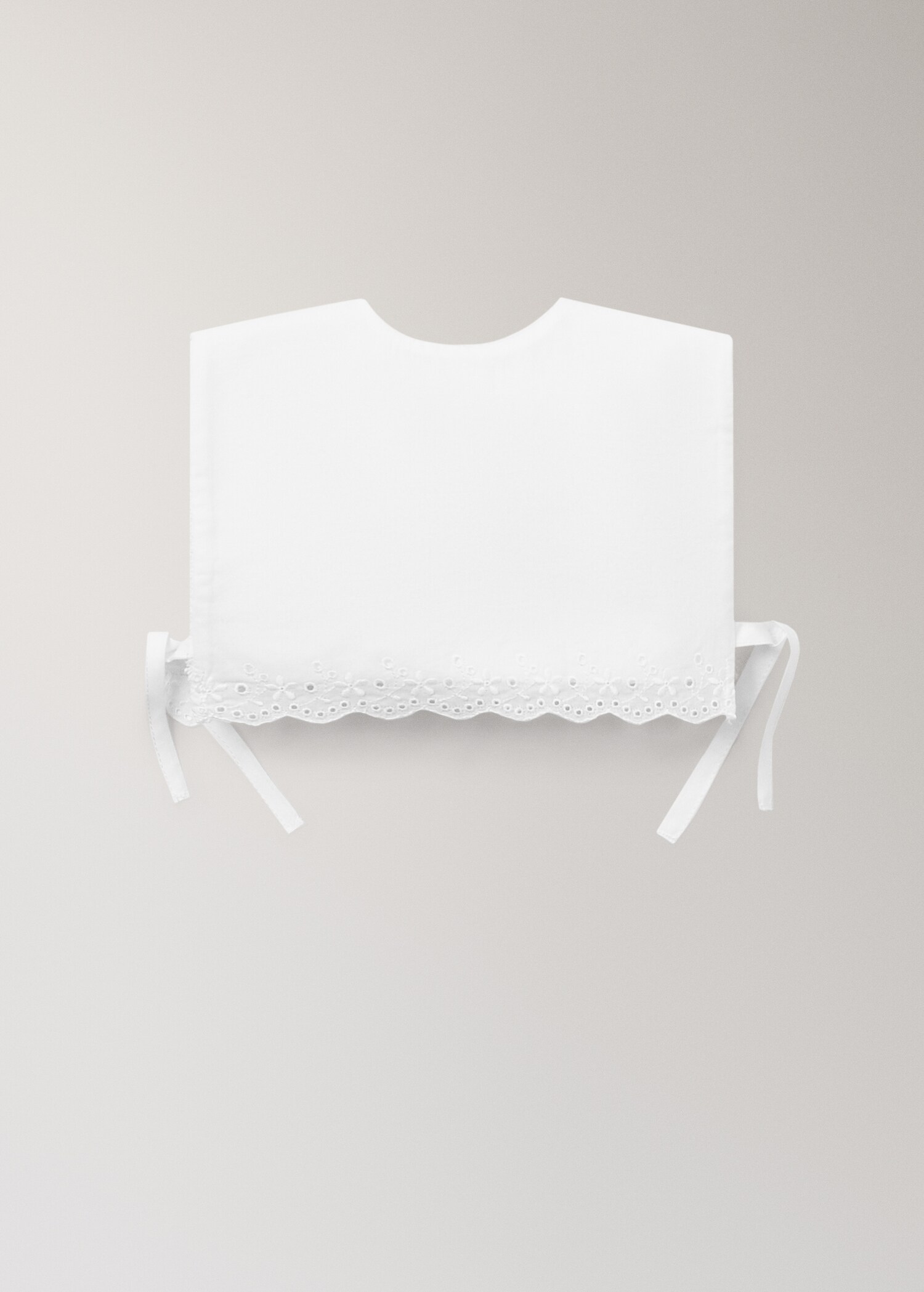 Terry bib with lace trim - Article without model