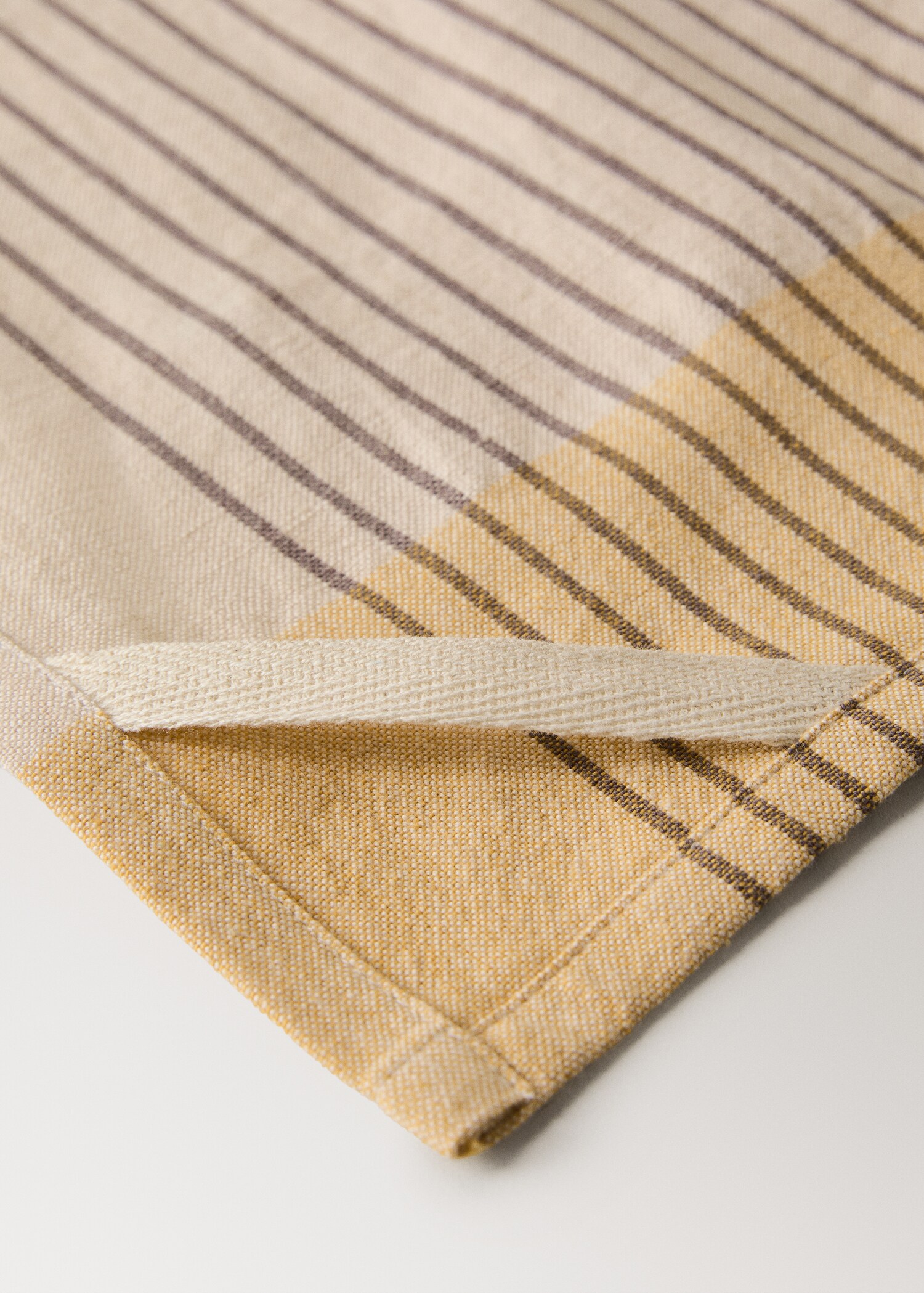 Cotton and linen striped kitchen towel - Details of the article 1