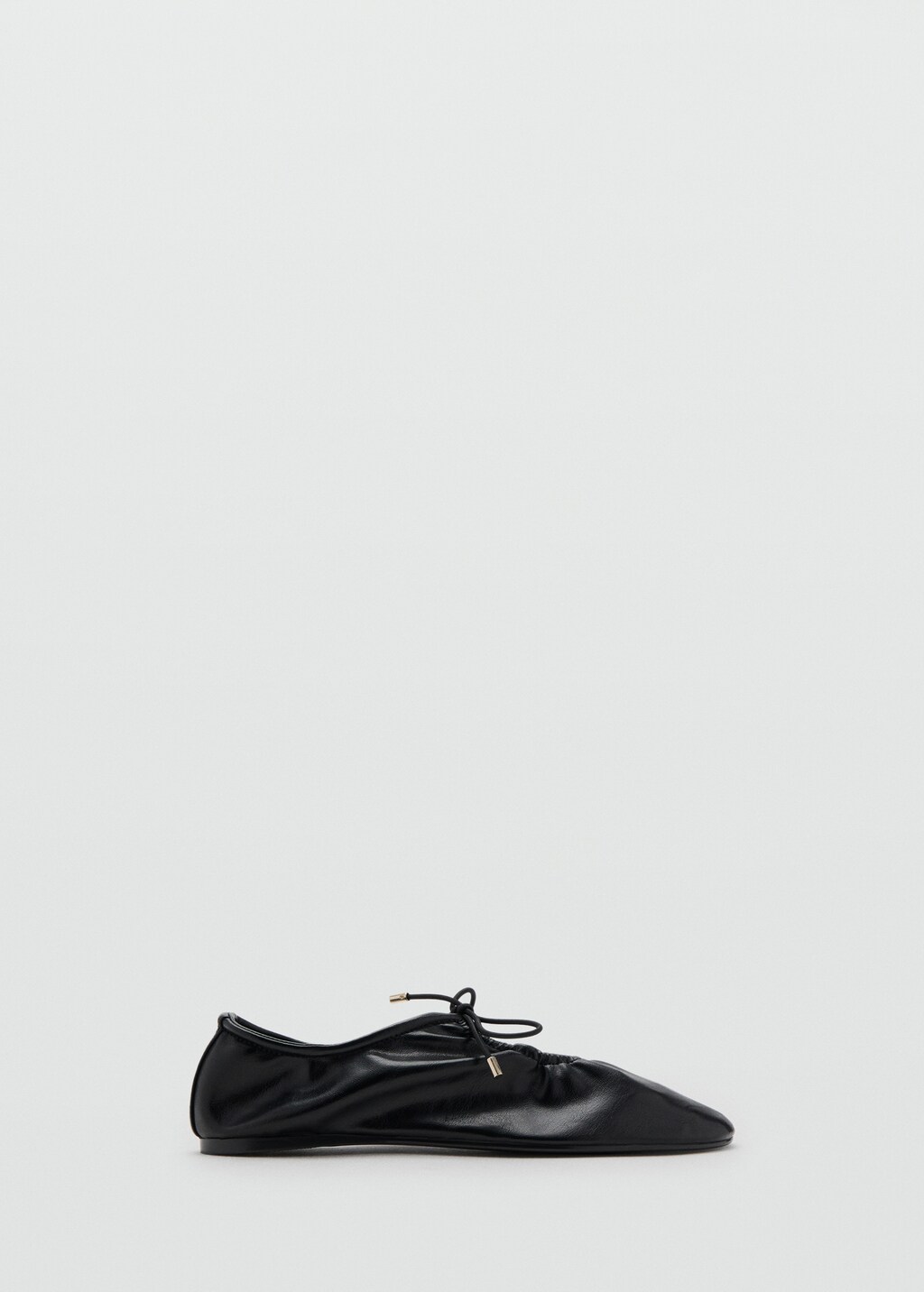 Mango Ruched shoes with bow