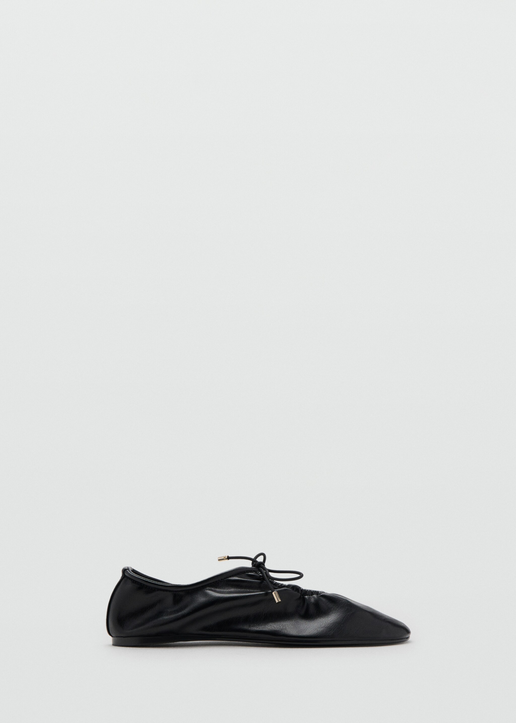 Ruffled bow shoe - Article without model, Black. Ref: 27083268-00.