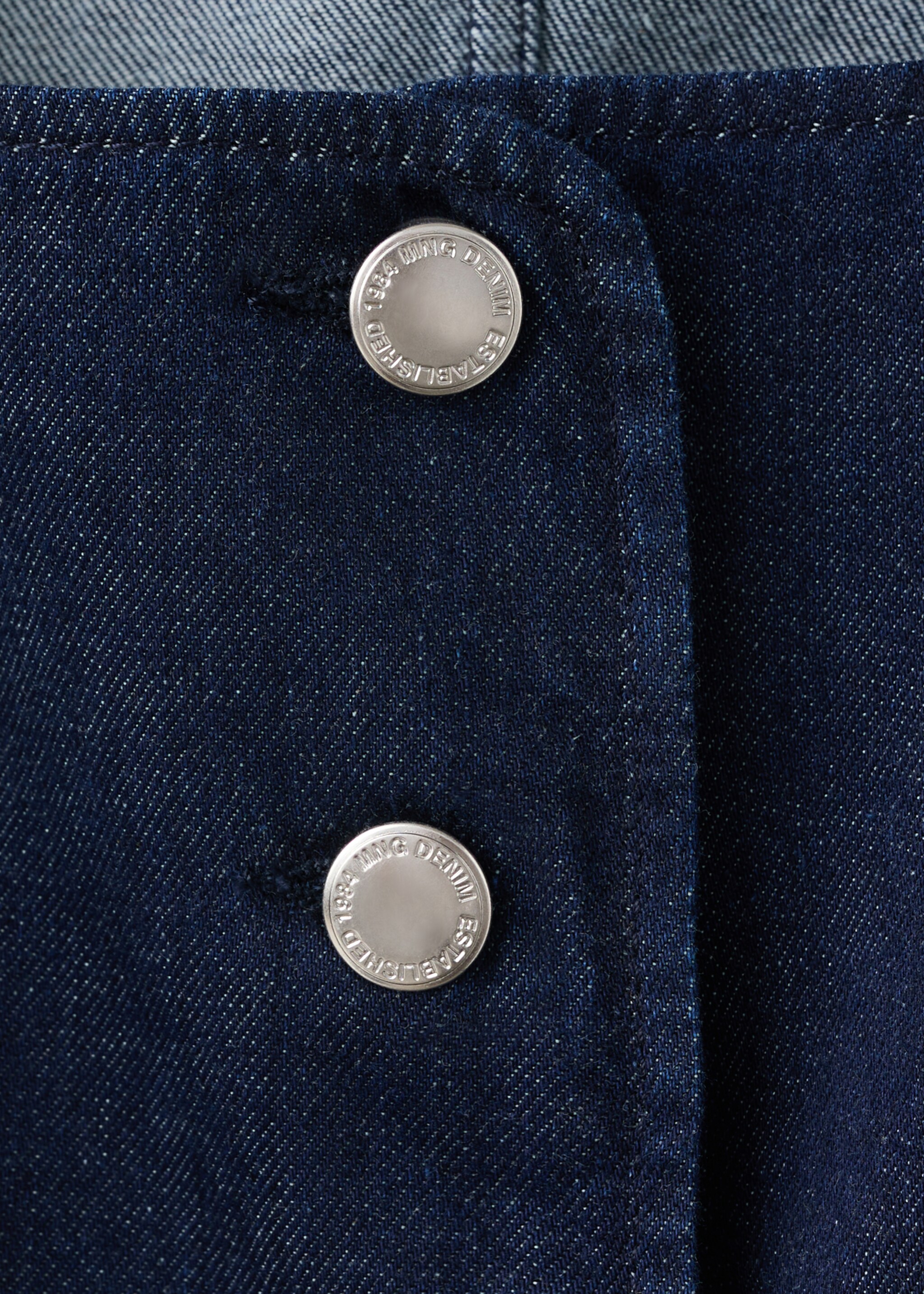 Top denim à boutons - Détail de l'article 8, Bleu. Ref: 27083274-00.