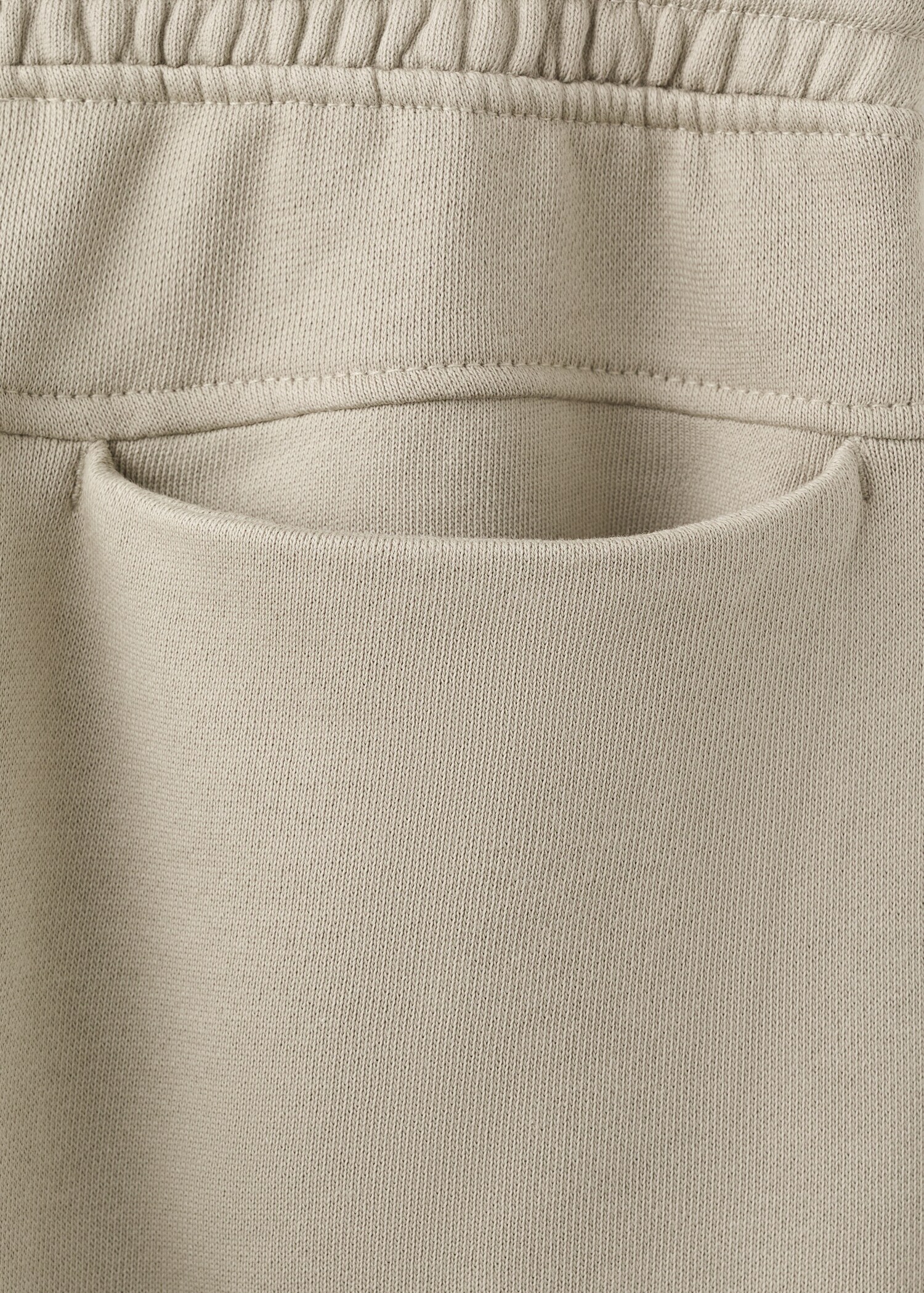 Cotton joggers with elastic waist - Details of the article 0