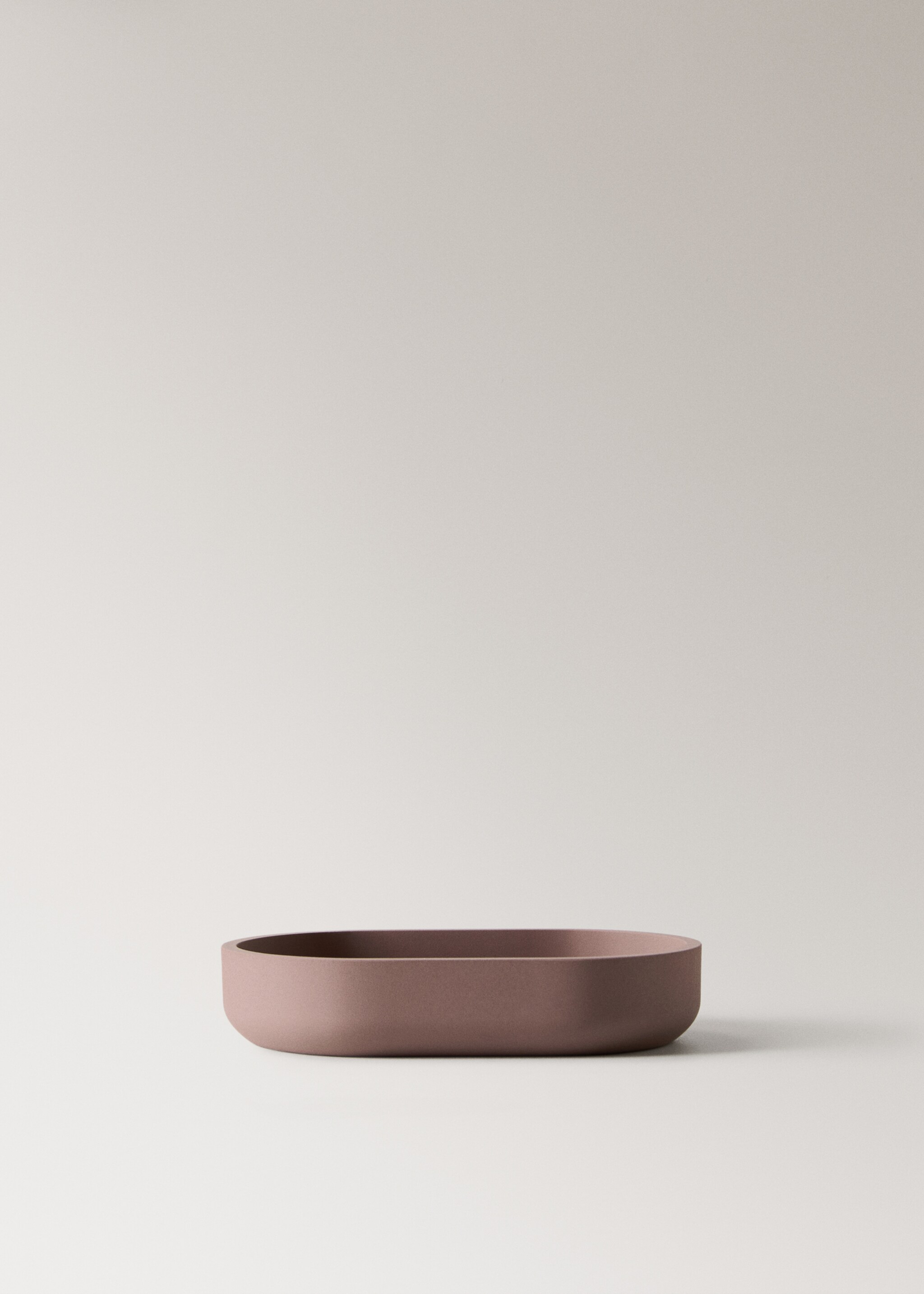 Resin soap dish - Article without model, Brown. Ref: 27083282-00.